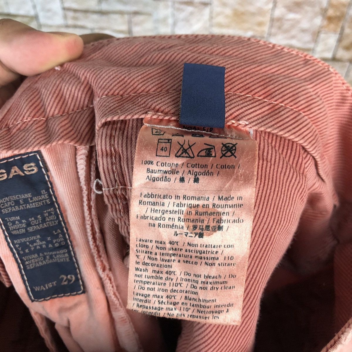 Japanese Brand × Vintage Man Gas Pink vintage Casual cargo Pants #A646 Size US 29 - 19 Thumbnail