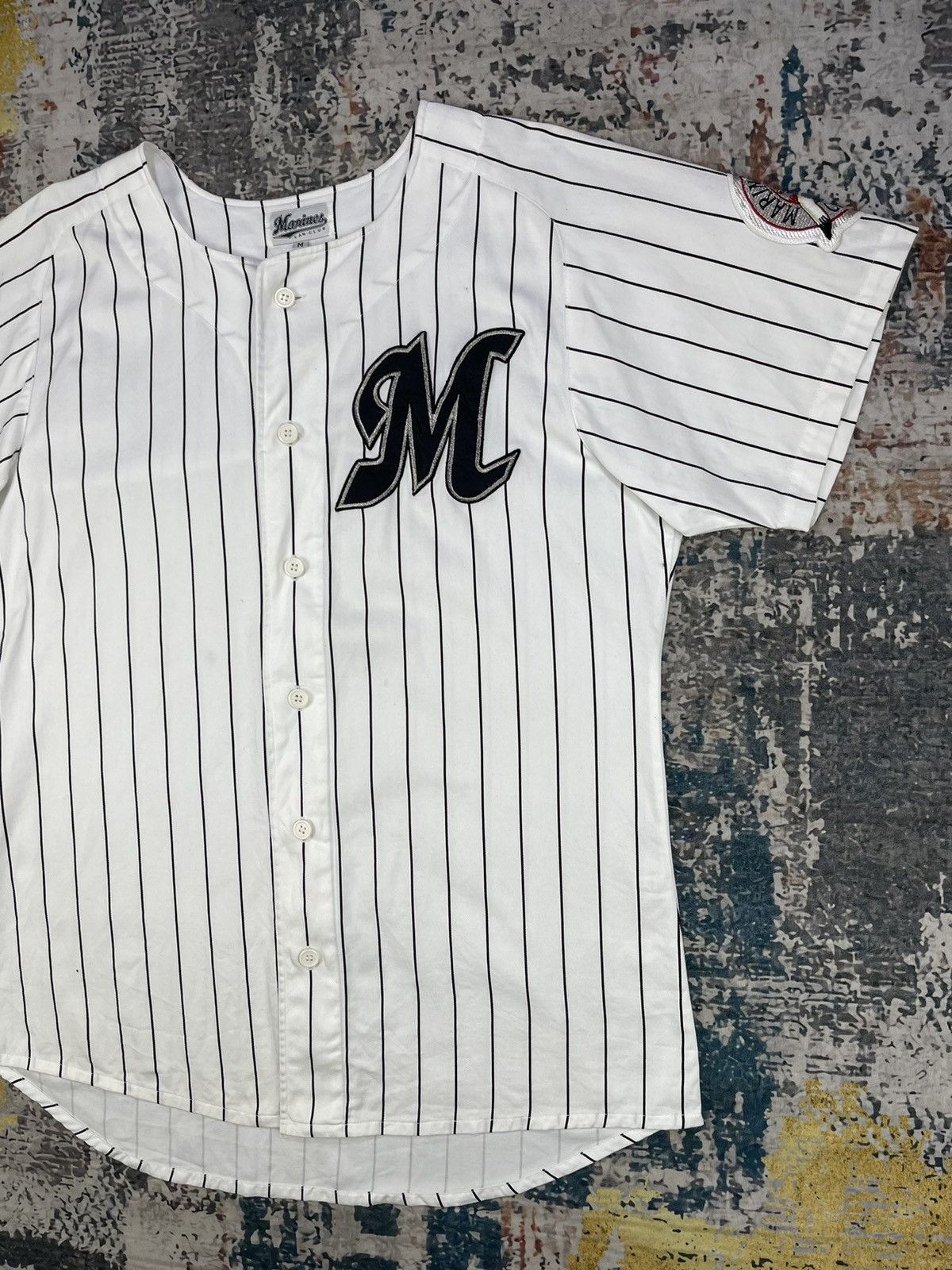 Vintage Vintage Baseball Marines Fan Club Button Shirts Size US M / EU 48-50 / 2 - 4 Thumbnail