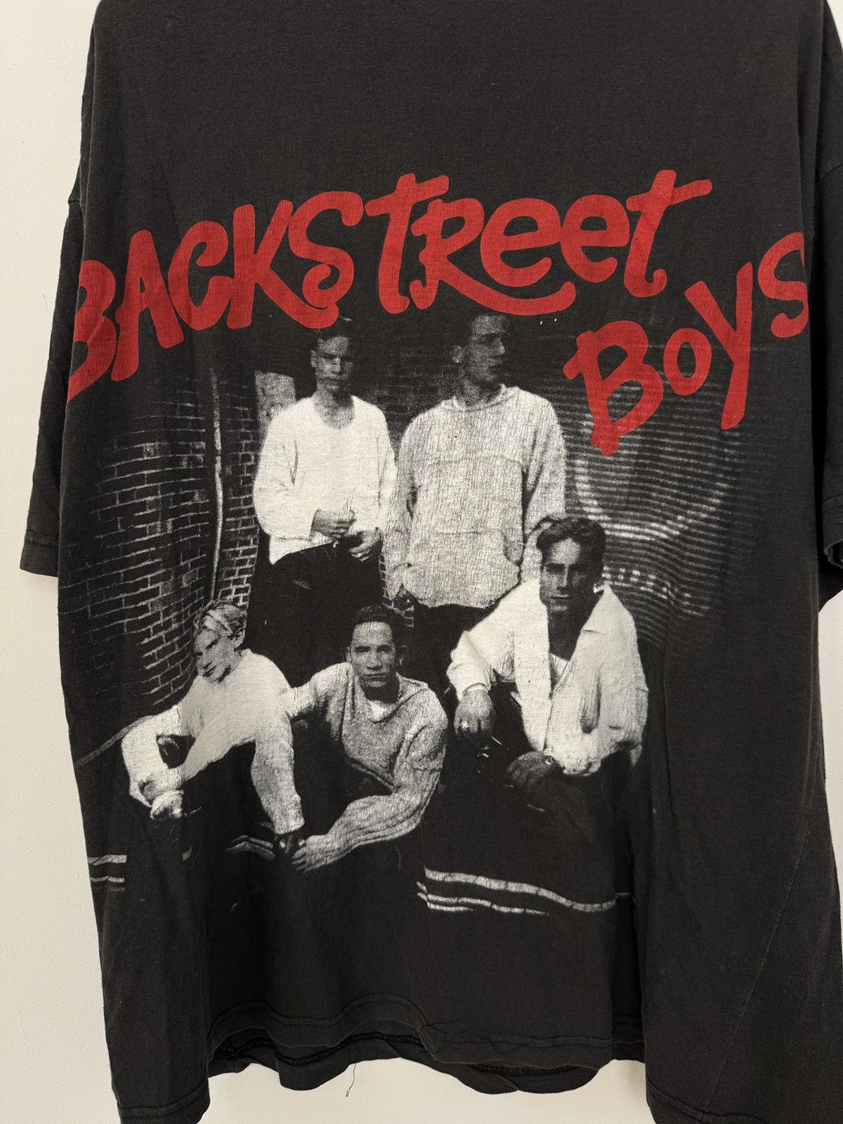 Band Tees × Vintage Vintage 90's Back Street Boys Over Print T-Shirt Size US XL / EU 56 / 4 - 6 Thumbnail