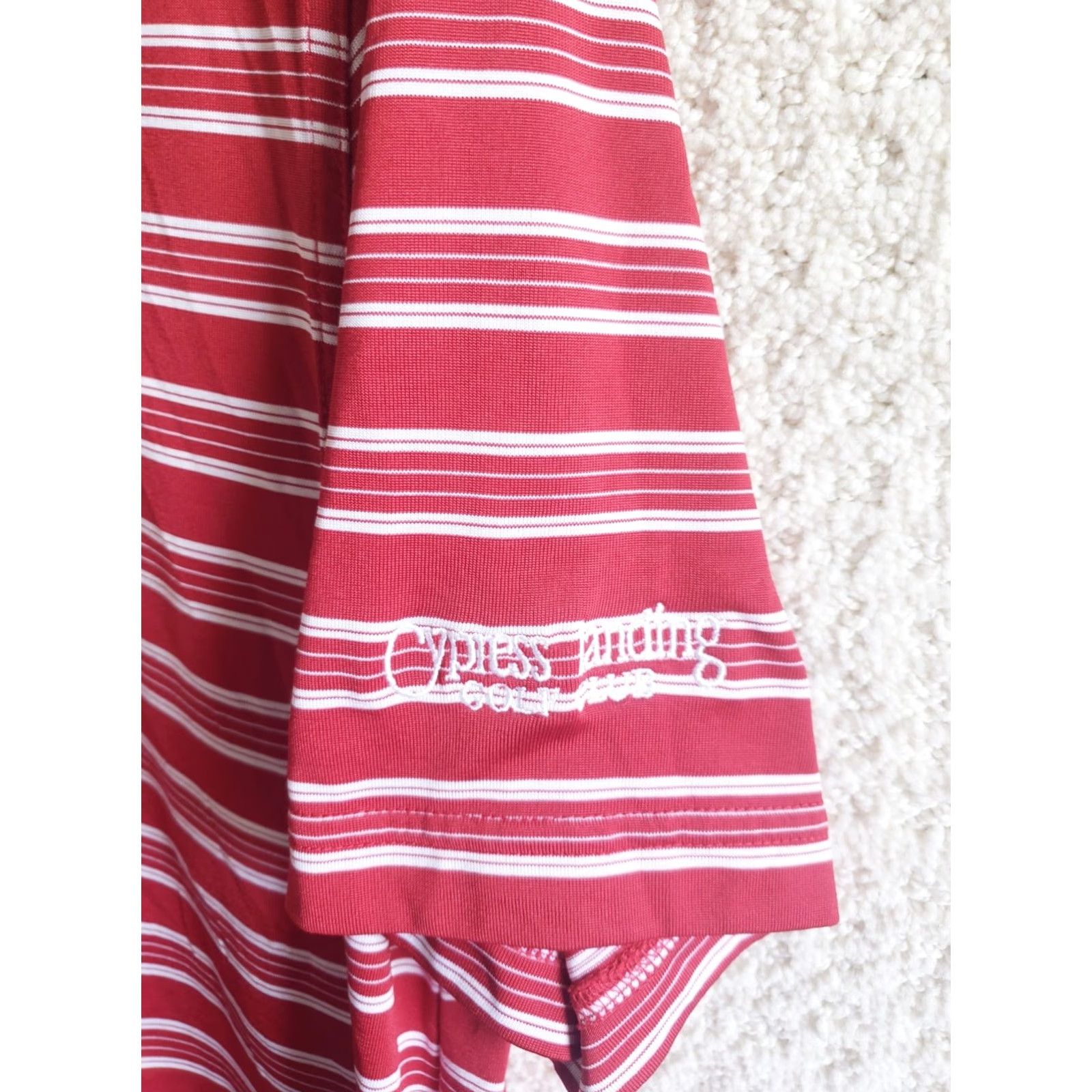 Vintage Ashworth Polo Shirt Red Striped Short Sleeve M Men Golf Pullover Collared Beach Casual Activewear P.. Size US M / EU 48-50 / 2 - 4 Thumbnail