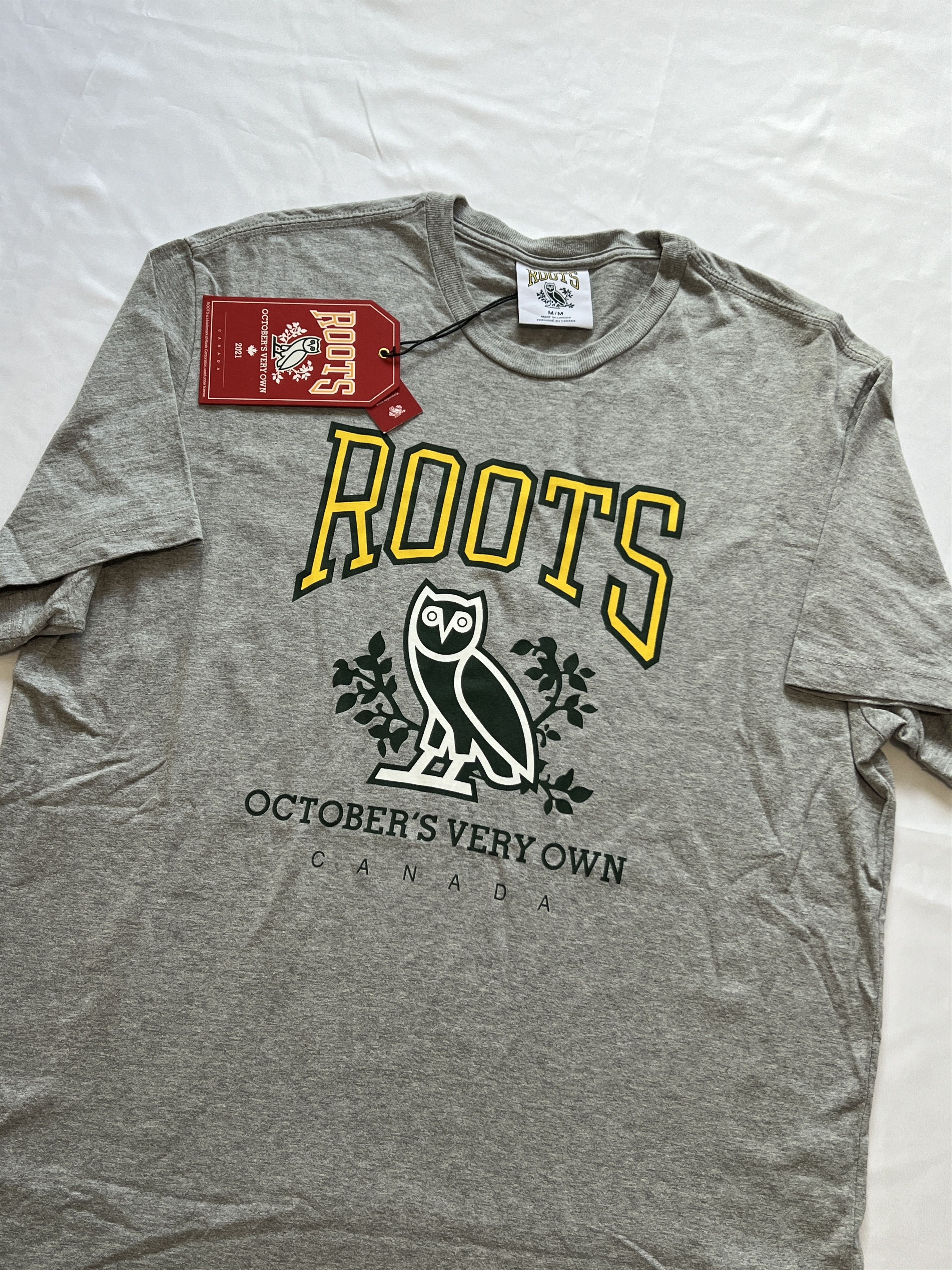 Drake 🦫 RARE🦉 OVO X ROOTS HERITAGE T-SHIRT TEE 2021🔥🔥 Size US M / EU 48-50 / 2 - 4 Thumbnail