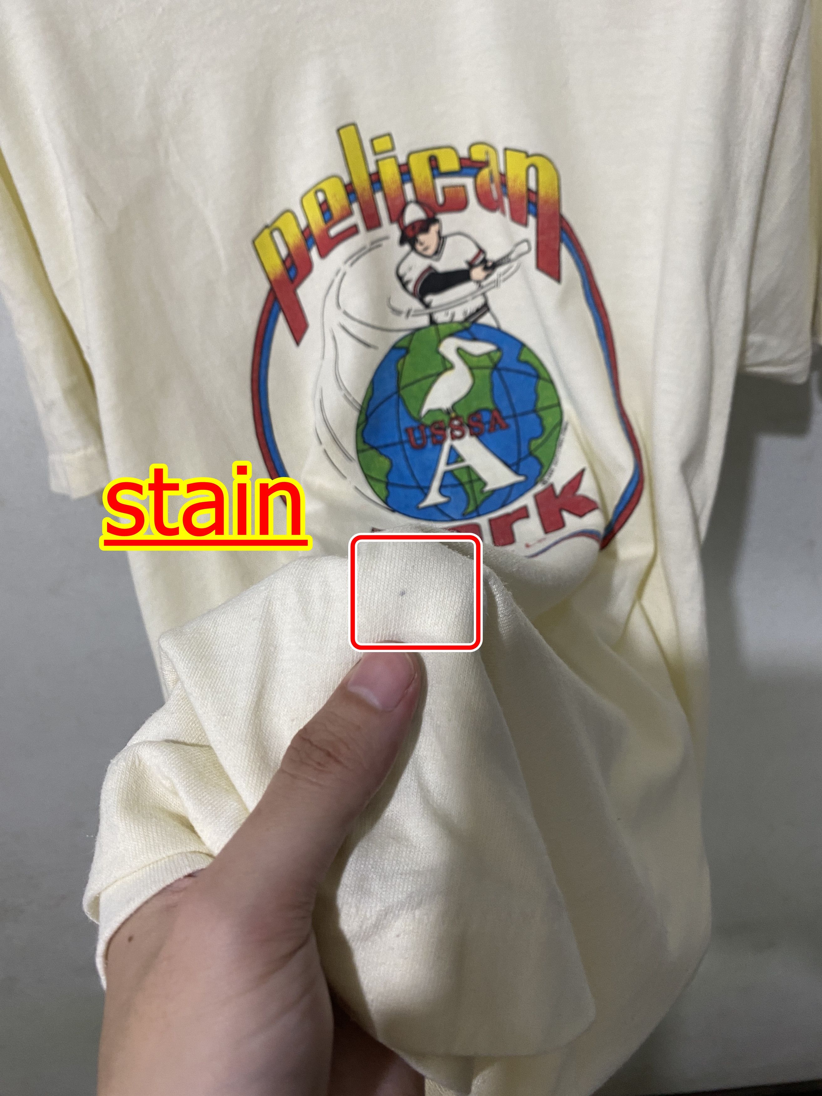 Vintage 1985 Pelican usssa Park Baseball T-shirt
