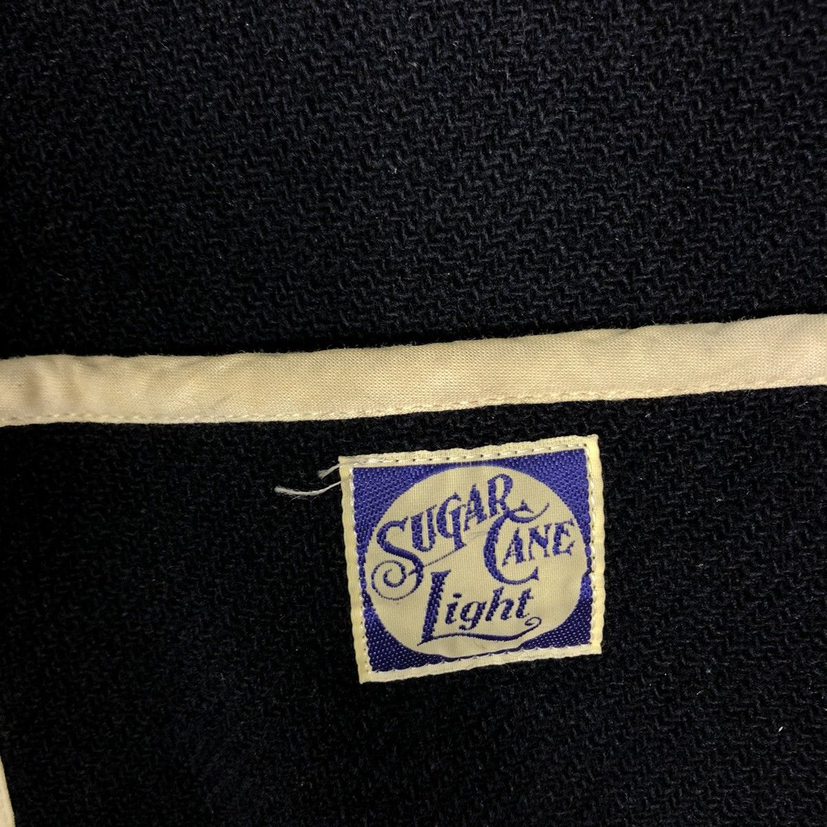 Sugar Cane 🔥VINTAGE CROPPED WOOL JACKET SUGAR CANE SC11635 Size XS / US 0-2 / IT 36-38 - 16 Thumbnail