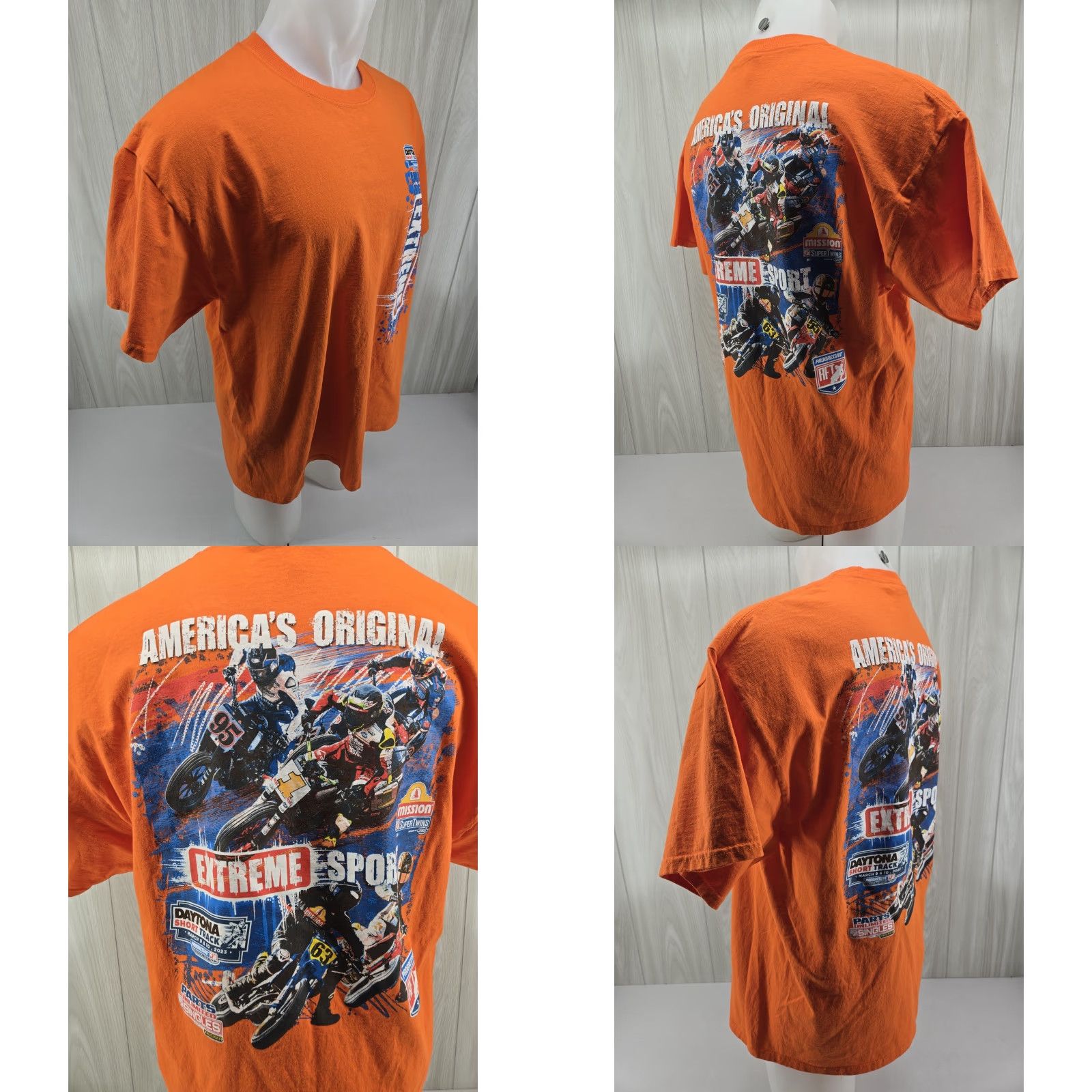 Port & Company Port & Company Daytona Short Track Extreme Sport T-Shirt Orange XL Men Size US XL / EU 56 / 4 - 8 Thumbnail