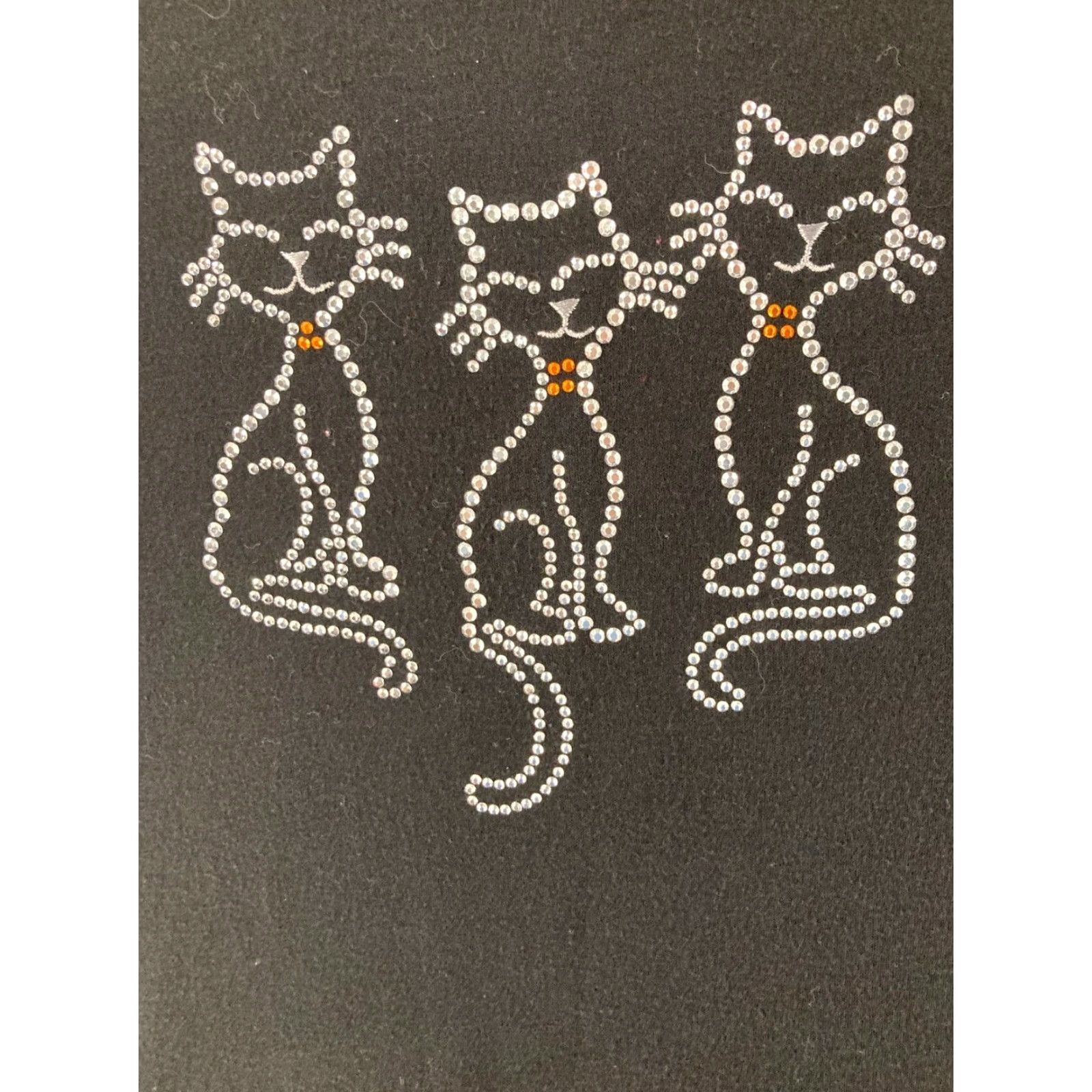 Vintage Studio Treat Shirt Womens XL Cats Embellished Size XL / US 12-14 / IT 48-50 - 5 Thumbnail