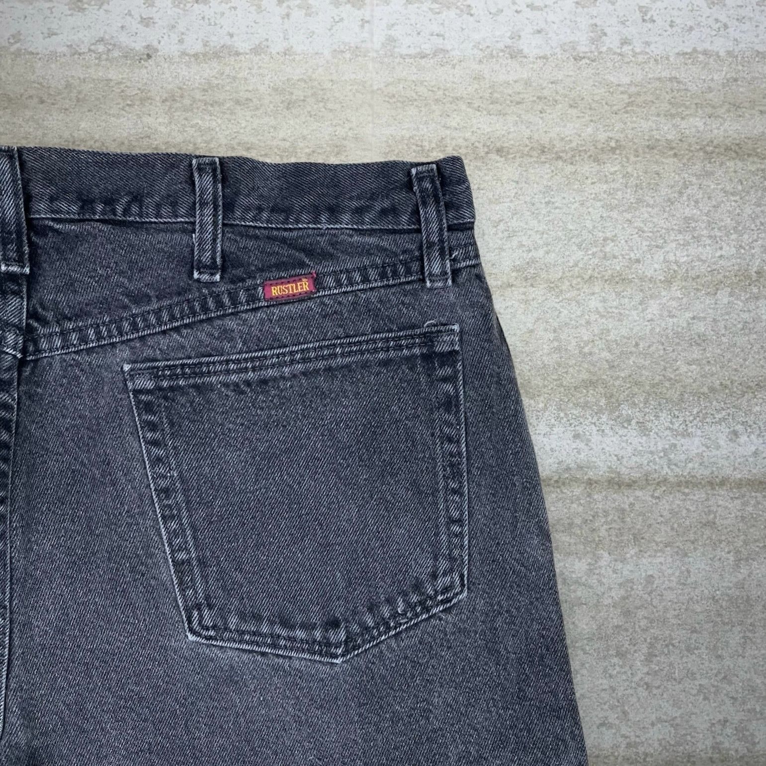 Rustler Vintage Y2K Rustler Work Jeans 38x29 Relaxed Fit Smoke Black Size US 38 / EU 54 - 3 Thumbnail