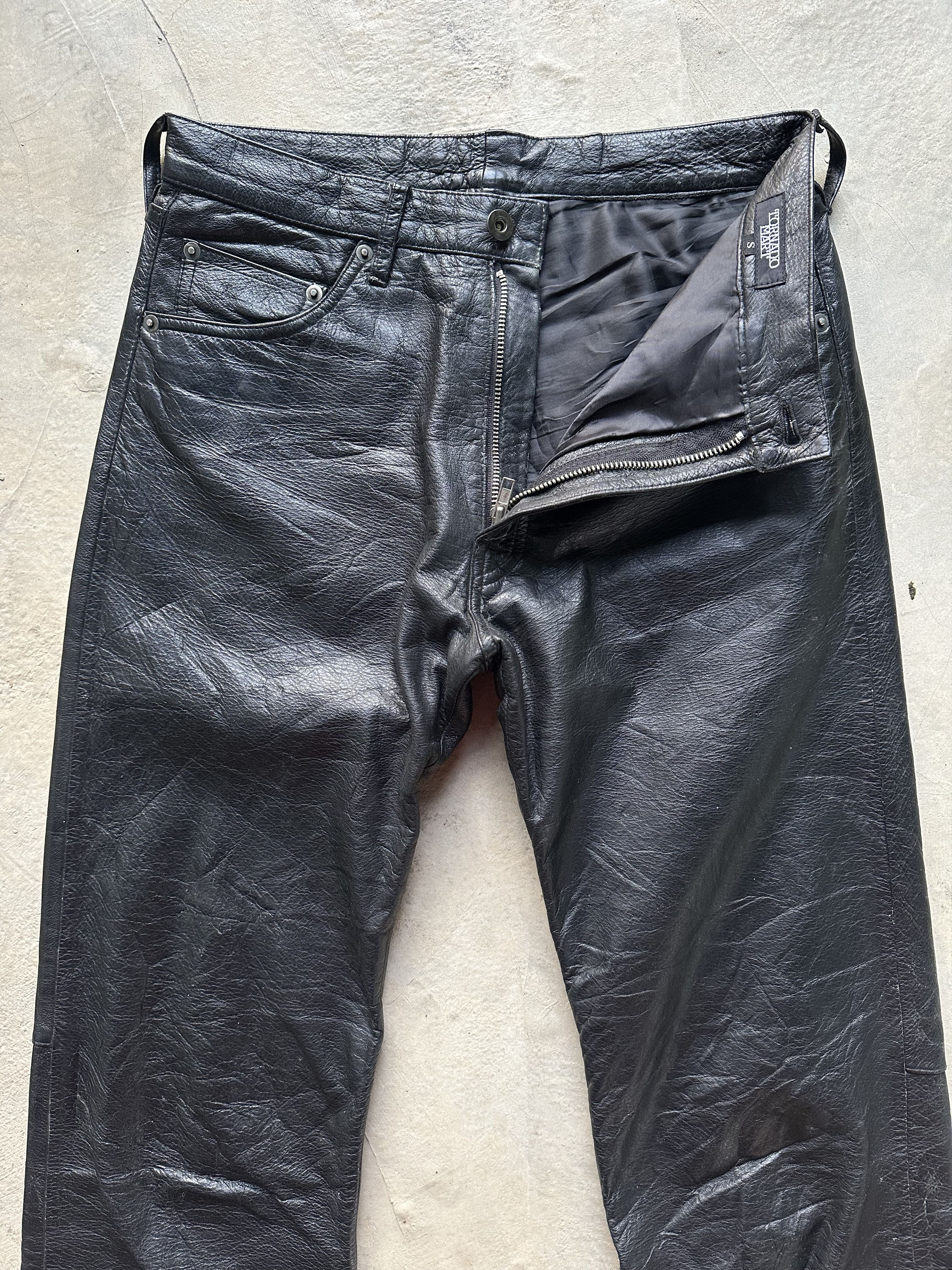 Tornado Mart Vintage Tornado Mart Cowhide Leather Pants Size US 29 - 5 Thumbnail