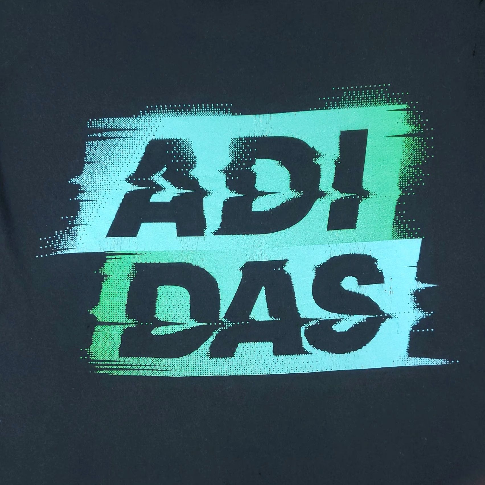Adidas ADIDAS T-Shirt Mens Large Black Logo Casual Short Sleeve Adult Regular Fit Size US L / EU 52-54 / 3 - 2 Thumbnail