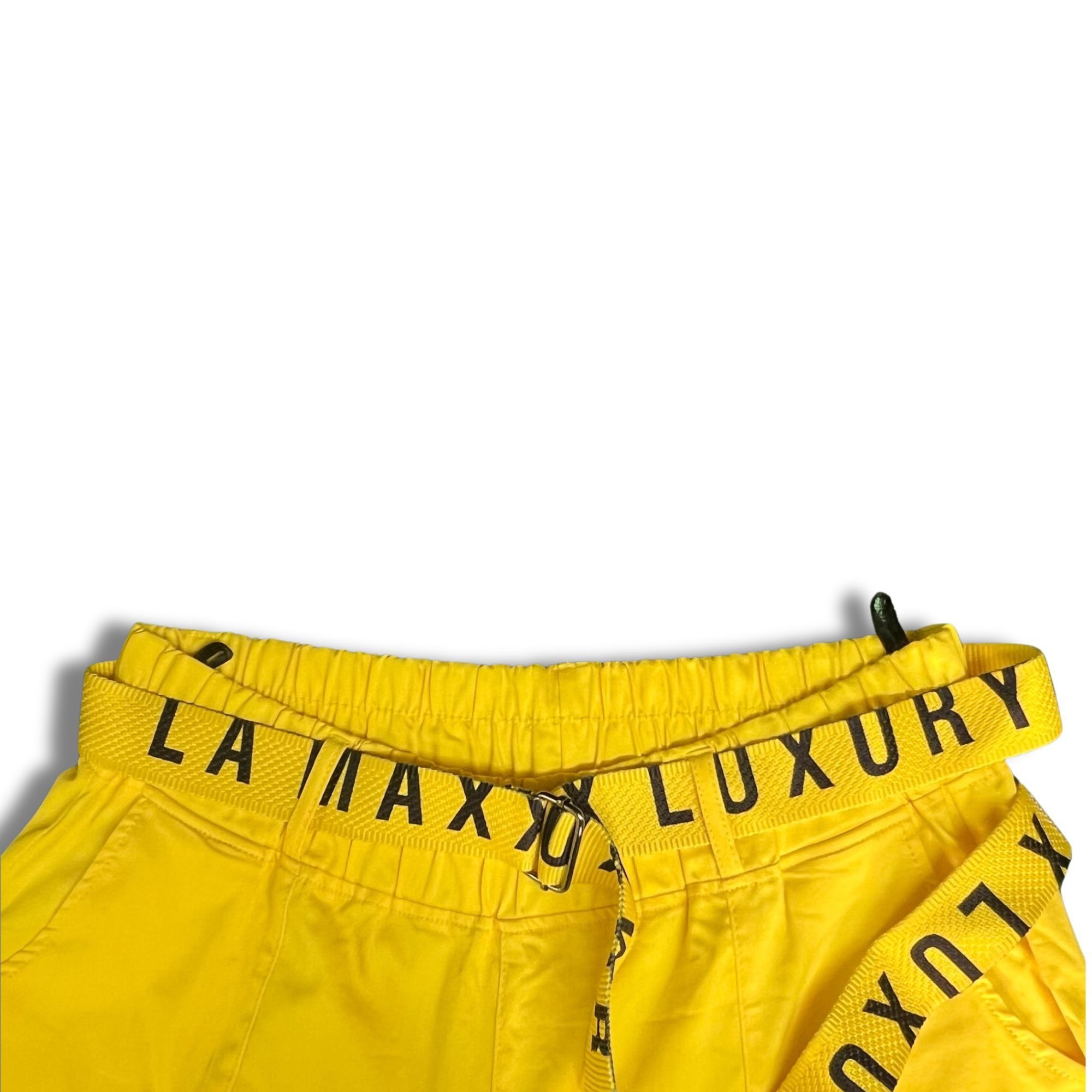 Other LAMAXX "Be Kind" Yellow Cargo Pants With Rhinestone Detailin Size 34" / US 12 / IT 48 - 5 Thumbnail