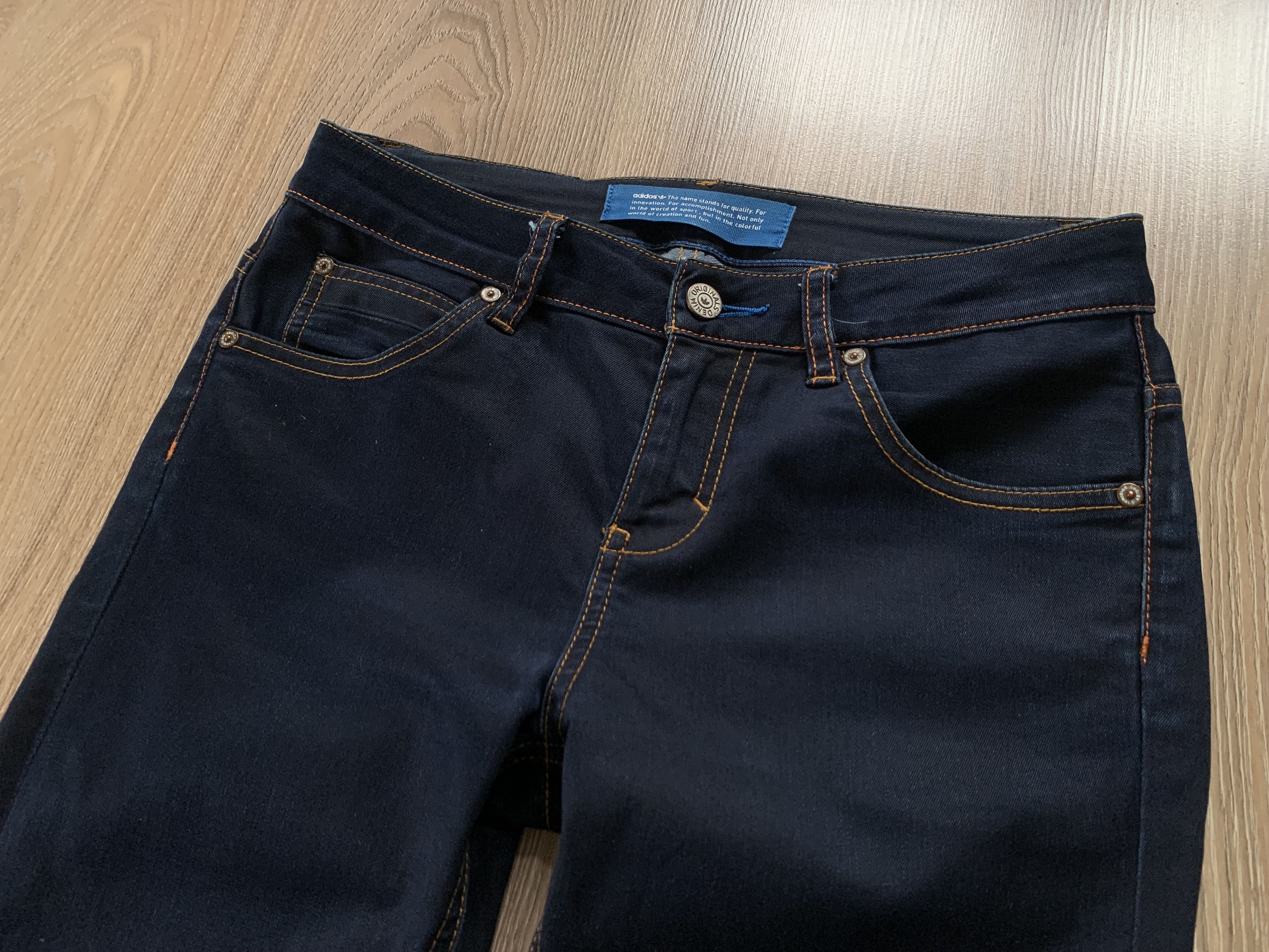 Adidas Men’s Blue Adidas Originals Denim Jeans Size US 26 / EU 42 - 4 Thumbnail