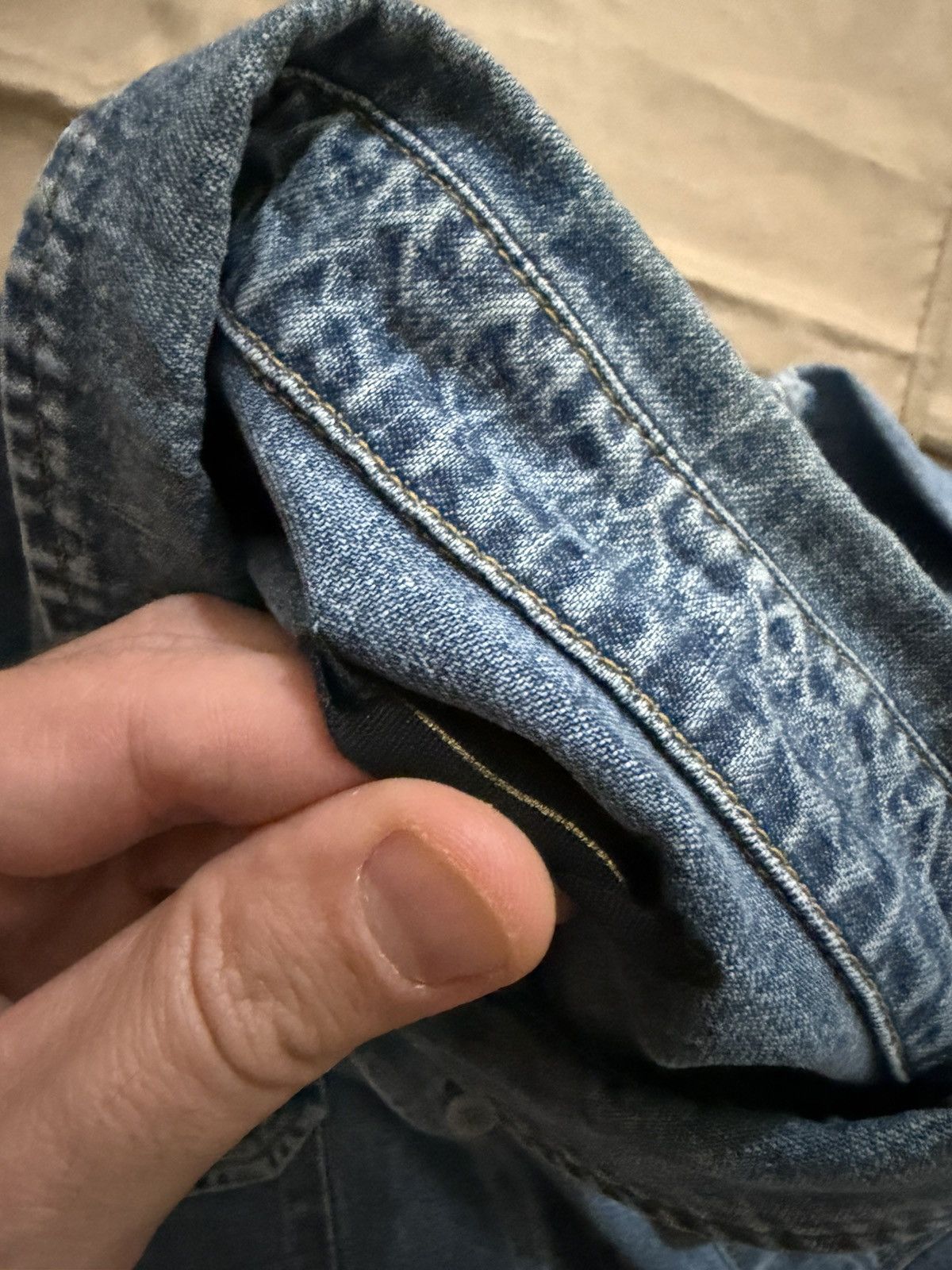 Fear of God Fear of God Indigo Oversized Denim Shirt size L Size US L / EU 52-54 / 3 - 4 Thumbnail