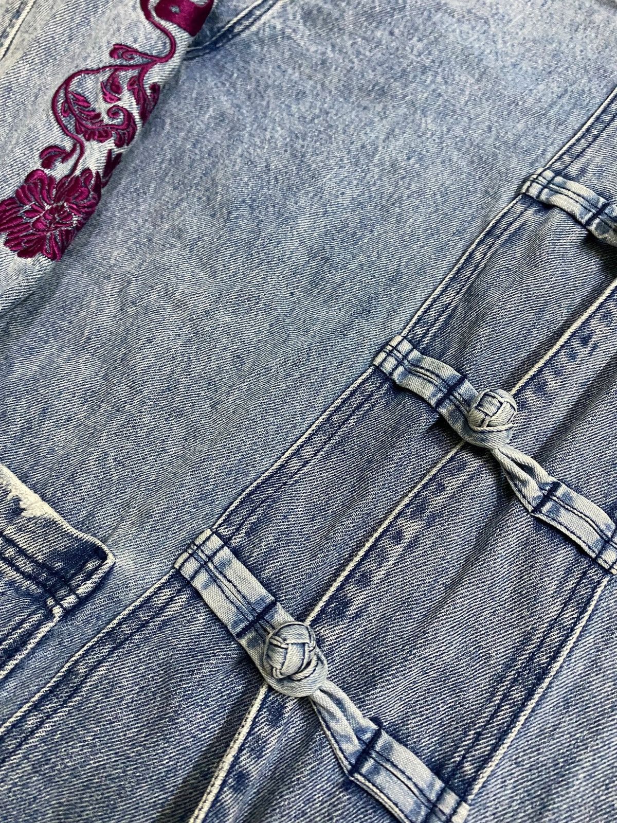 Jean Paul Gaultier 💥Japanese Fashion Designer Kimono Dragon Denim Size US L / EU 52-54 / 3 - 5 Thumbnail