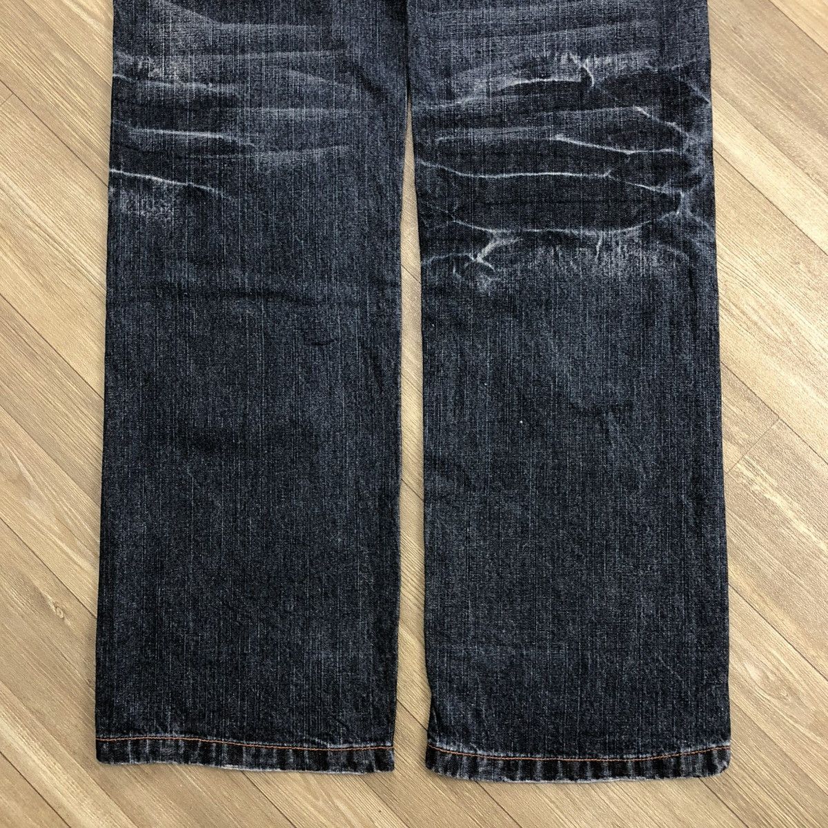 If Six Was Nine × Japanese Brand × Le Grande Bleu (L.G.B.) 2000s Y2K Lowbox Japenese Brand Faded Punk Lgb Style Jeans Size US 30 / EU 46 - 12 Thumbnail