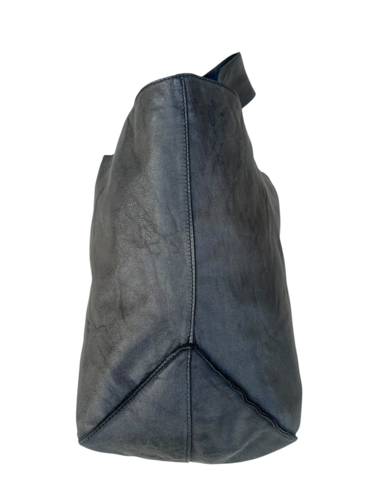 Leather Jurgen Lehl Japan Faded Patina Leather Asymmetrical Bag Size ONE SIZE - 9 Thumbnail