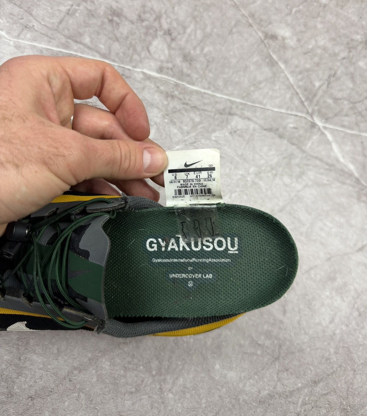 Nike × Undercover Gyakusou × Nike Zoom Pegasus 35 Turbo Gold Fir 2019 Size US 8 / EU 41 - 19 Thumbnail