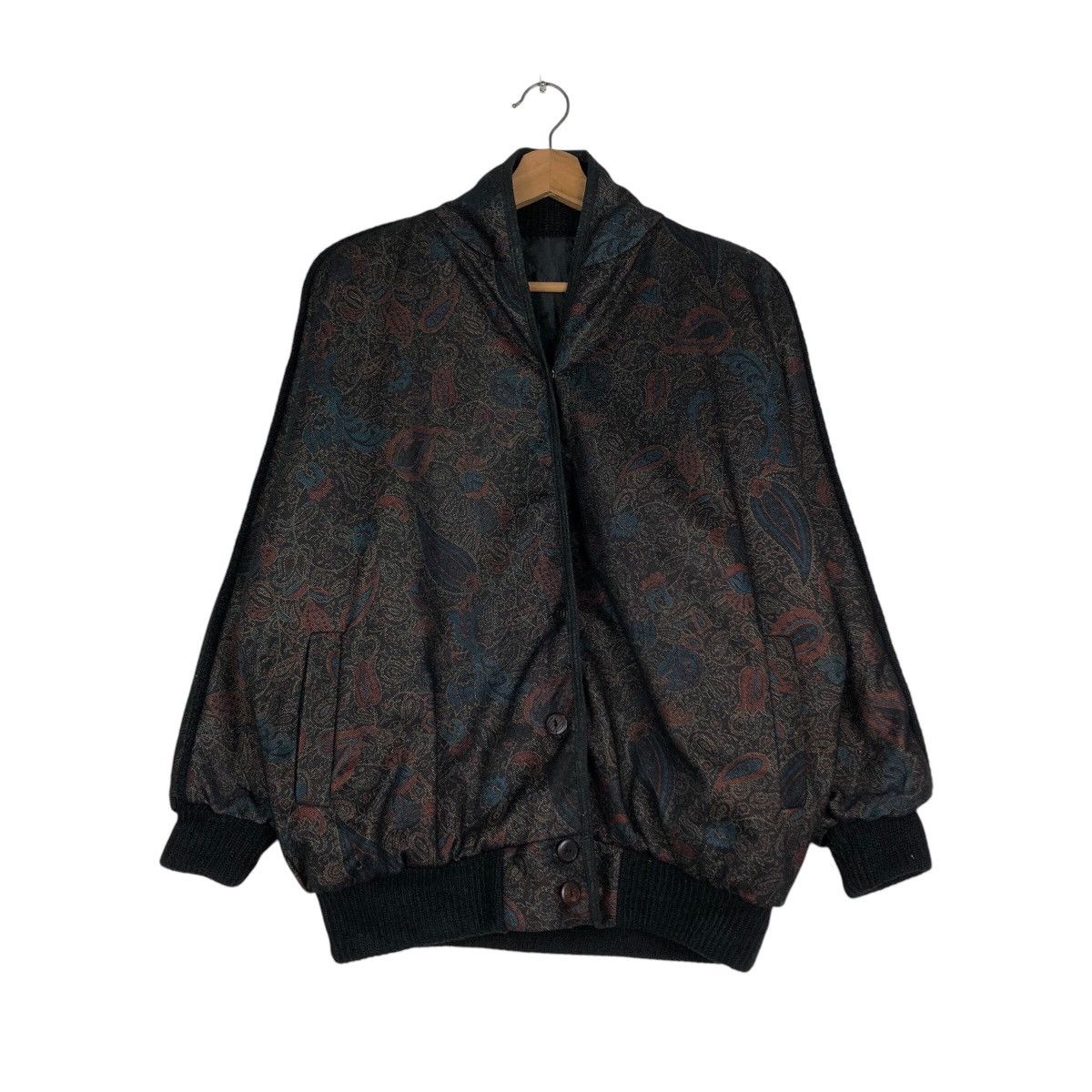 Japanese Brand 📌Vintage Bomber Jacket Floral Full Print Issey Miyake Size US M / EU 48-50 / 2 - 2 Thumbnail