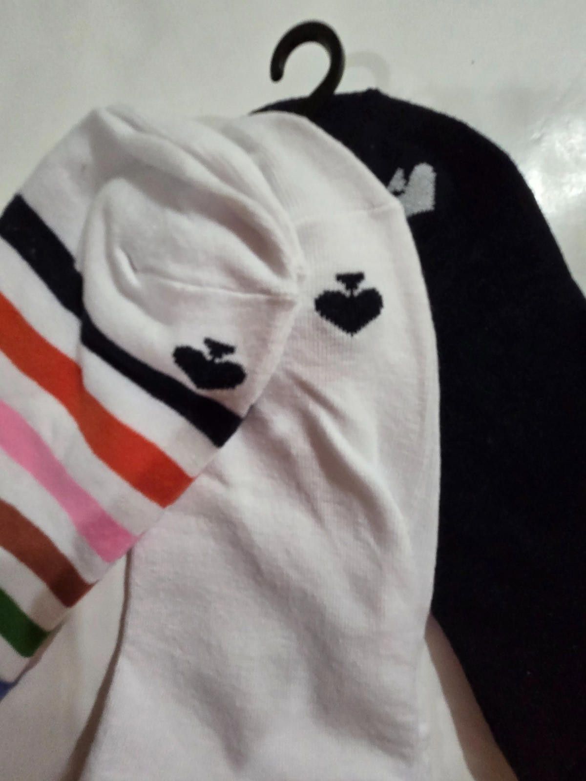 Designer Kate Spade No Show Socks Multi Striped Solid 3 pack NWT Size ONE SIZE - 3 Thumbnail