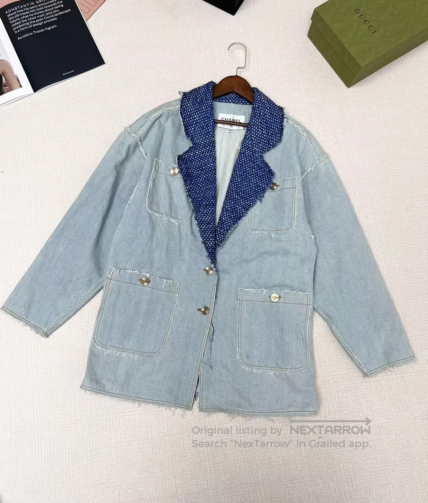 Chanel Chanel Denim Jacket for Women. Size XS / US 0-2 / IT 36-38 - 1 Thumbnail