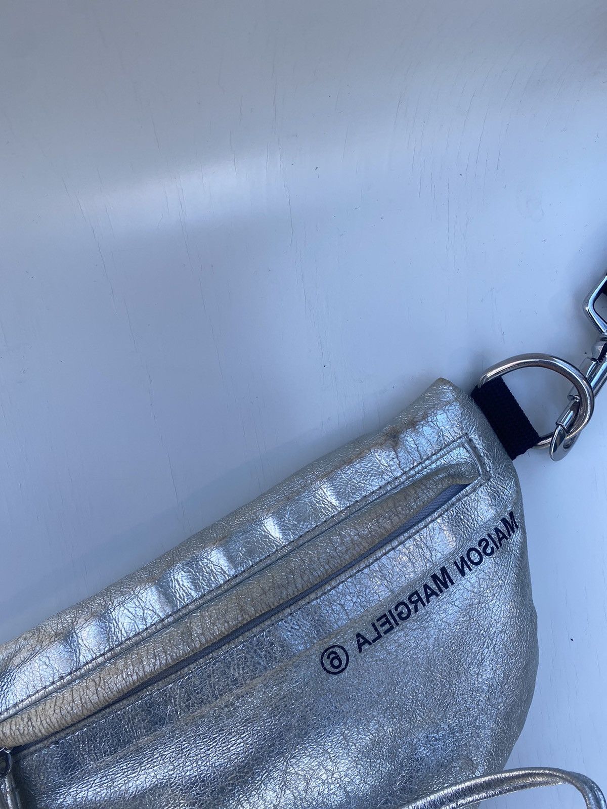 Maison Margiela MAISON MARGIELA TWO COMPARTMENT BUM BAG - SILVER Size ONE SIZE - 19 Thumbnail