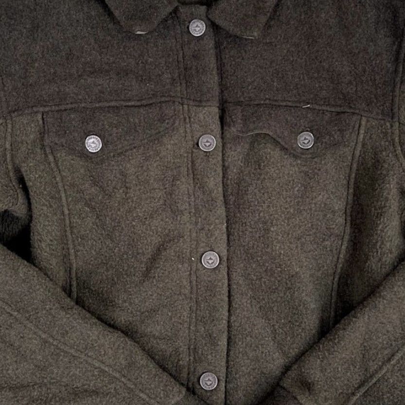 Patagonia Patagonia Woolie Trucker Jacket Womens M Industrial Green Wool Blend Size M / US 6-8 / IT 42-44 - 3 Thumbnail