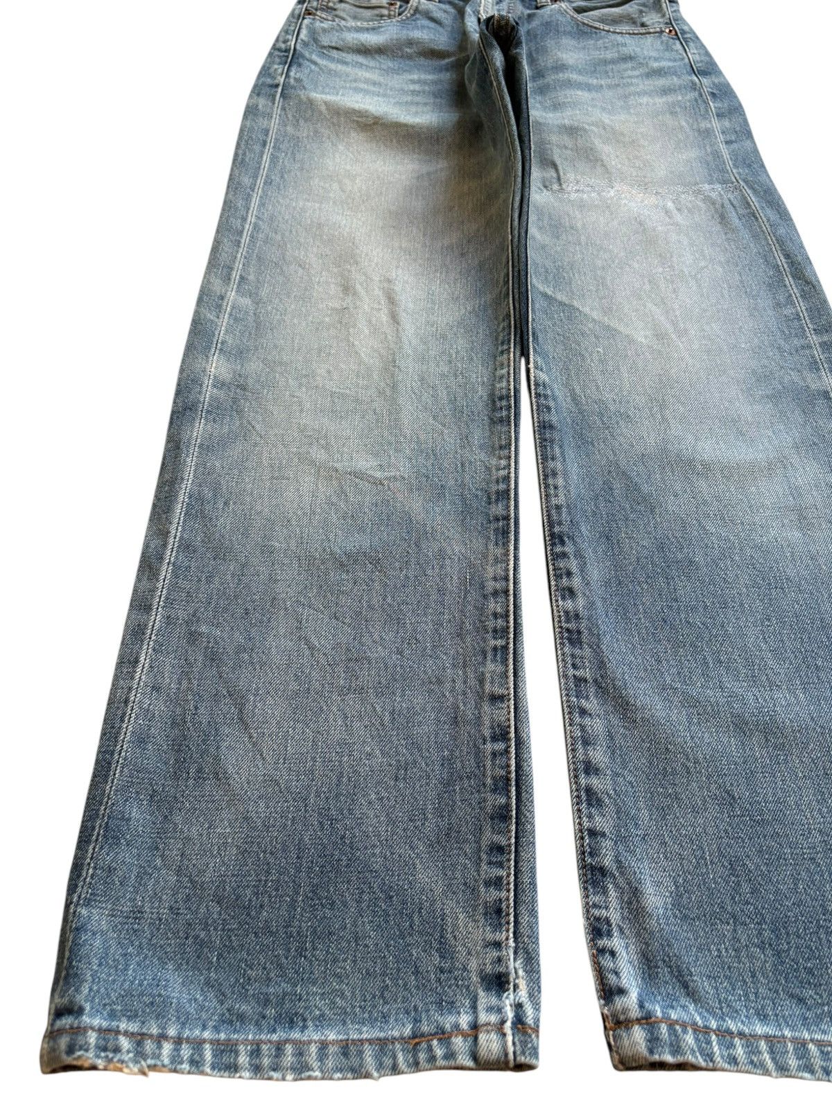 Levi's Vintage 80s Levis 502XX Big E Selvedge Mud Wash Loose Jeans Size US 29 - 7 Thumbnail