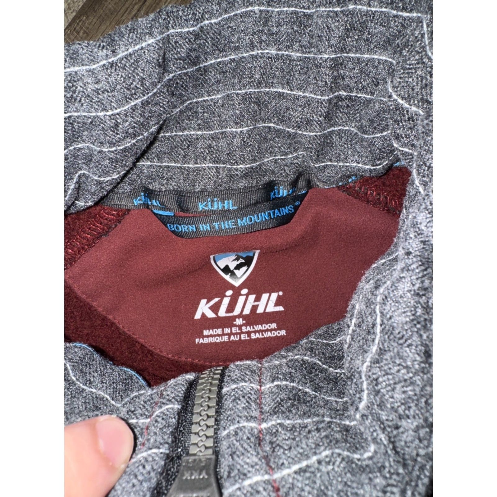 Vintage Kuhl Jacket Womens Full Zip Tech Gray Maroon Medium 18x24 Size M / US 6-8 / IT 42-44 - 3 Thumbnail