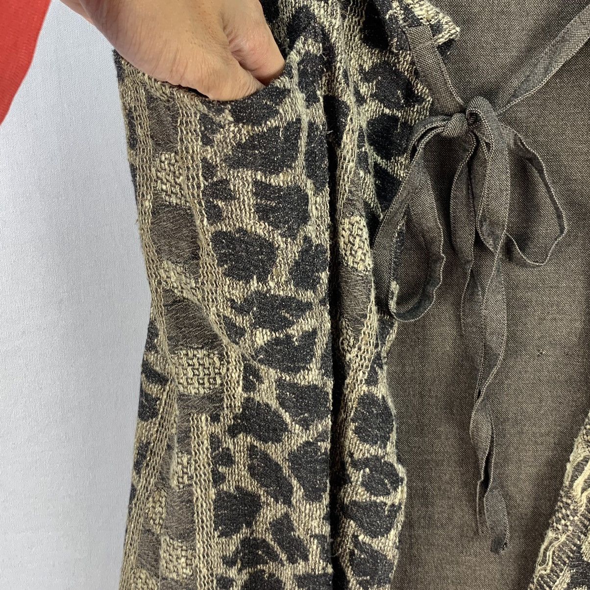 Very Rare Italian Mode Snake Skin Layer Overlay Punk Skirt
