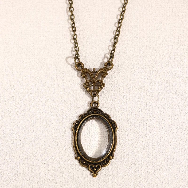 Other × Vintage Vintage Transparent Glass Pendant Necklace Size ONE SIZE - 3 Thumbnail