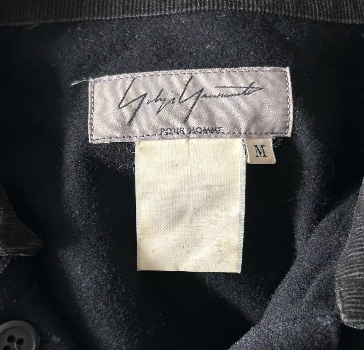 Yohji Yamamoto Yohji Yamamoto 98AW Contrast Collar Wool Shirt K4 Size US M / EU 48-50 / 2 - 5 Thumbnail