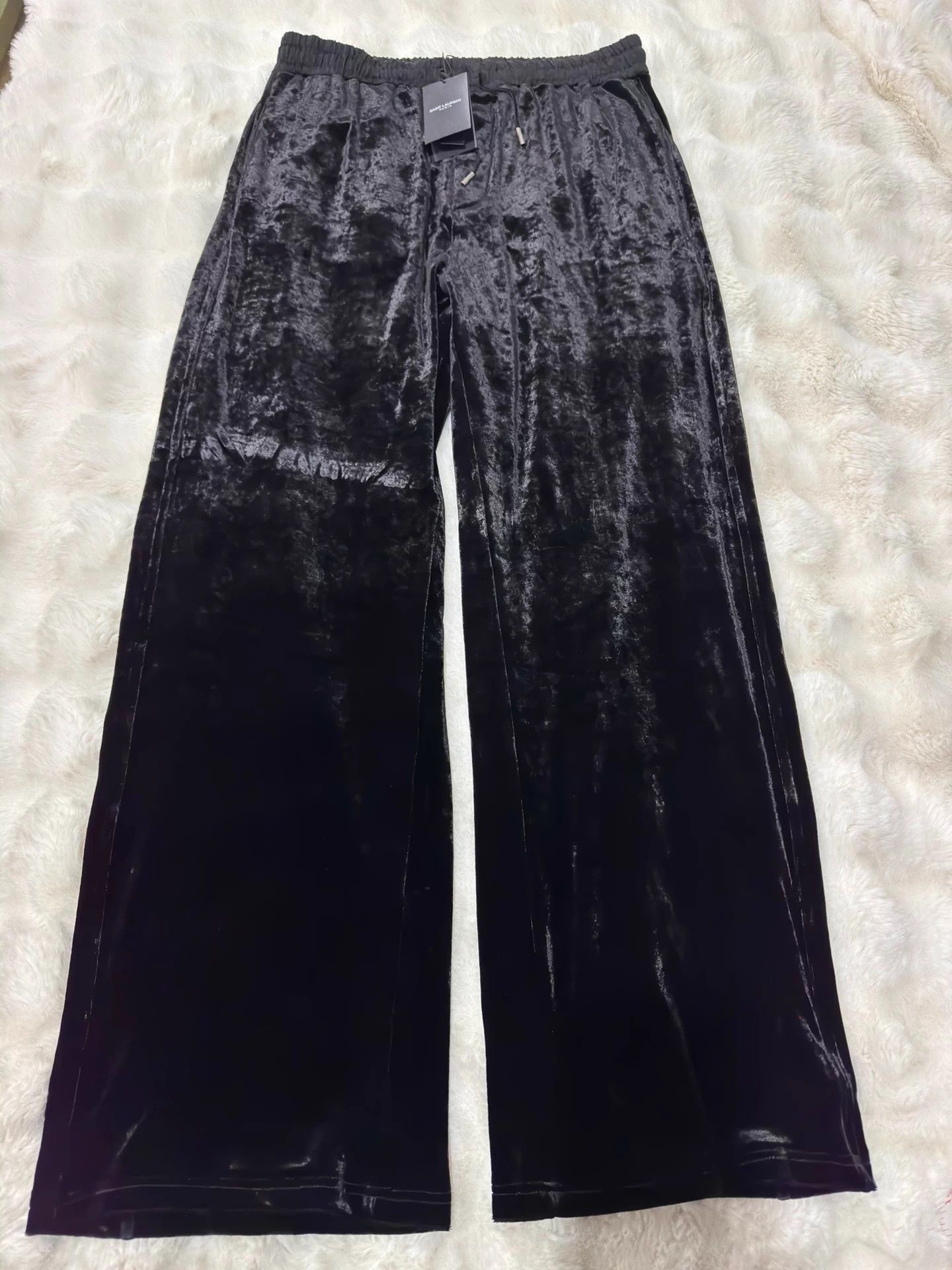Saint Laurent Paris Saint Laurent Men's 23FW Velvet Wide Leg Pants M Size US 30 / EU 46 - 1 Thumbnail