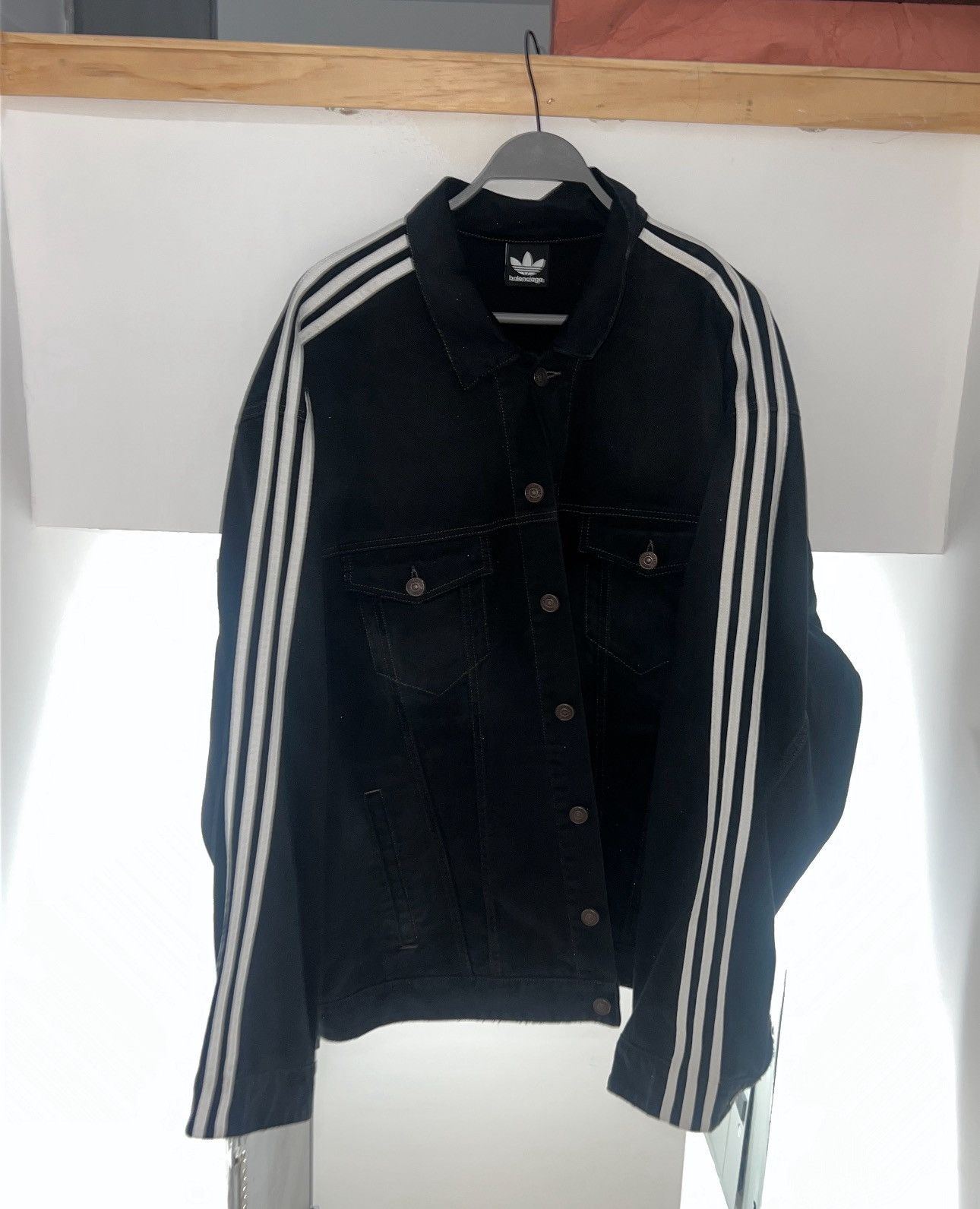 Adidas × Balenciaga Balenciaga Adidas Denim Jacket Size US L / EU 52-54 / 3 - 1 Thumbnail