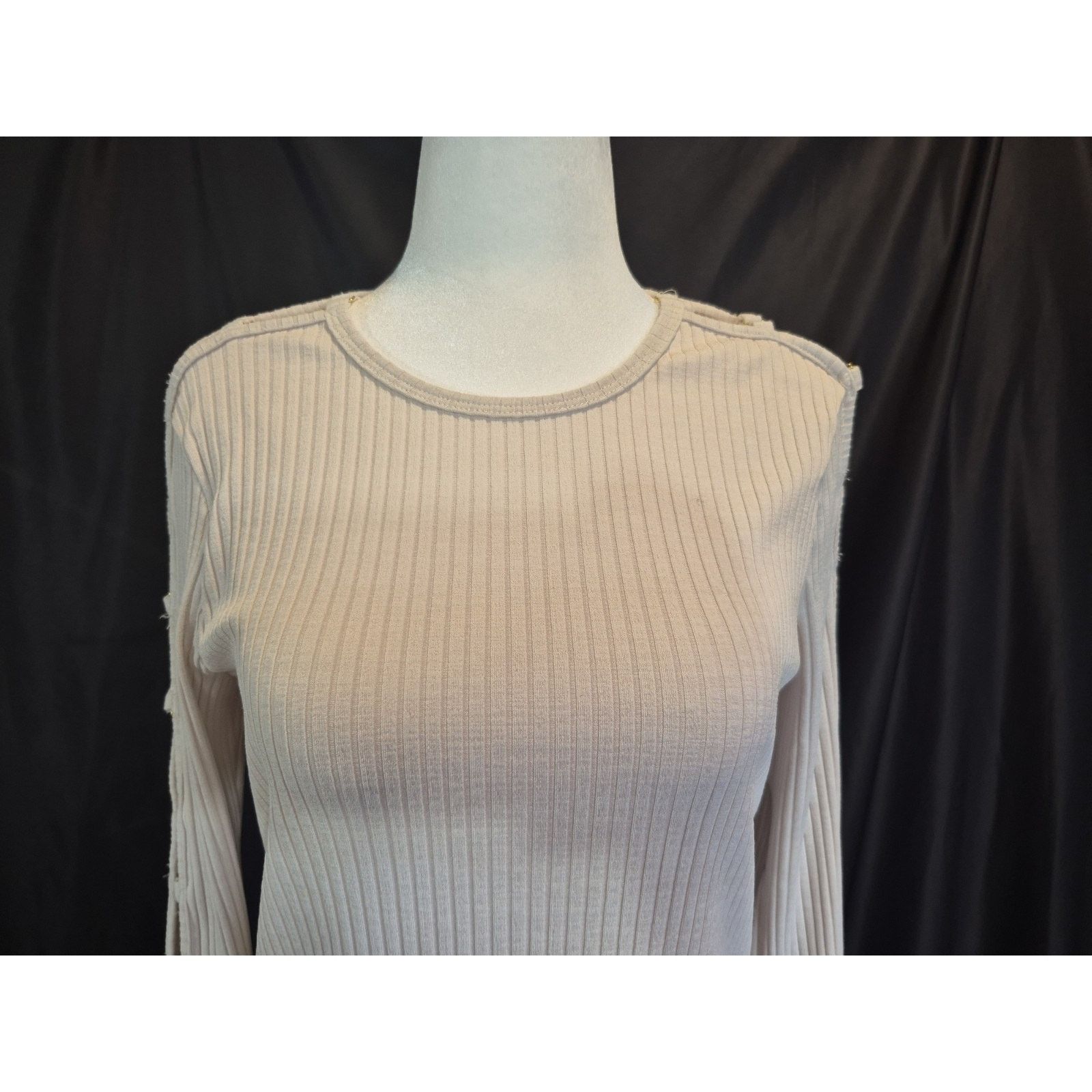 Jonathan Simkhai Jonathan Simakhi Standard Tobie Melange Rib Cut Out Top L Size L / US 10 / IT 46 - 3 Thumbnail