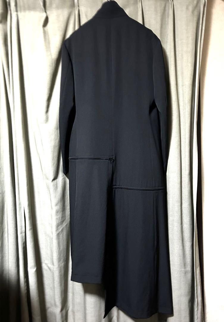 Yohji Yamamoto POUR HOMME 19aw Wool gabardine stand collar zip coat Size US L / EU 52-54 / 3 - 6 Thumbnail
