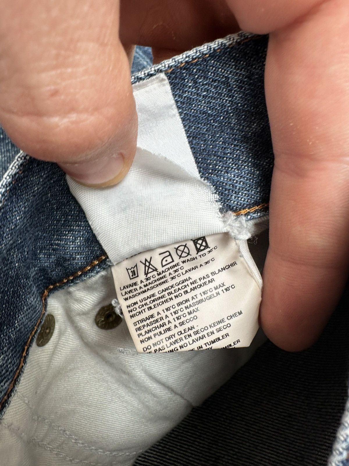 Diesel × Vintage Diesel Industry Vintage 90s Straight Jeans Italy Size US 36 / EU 52 - 6 Thumbnail