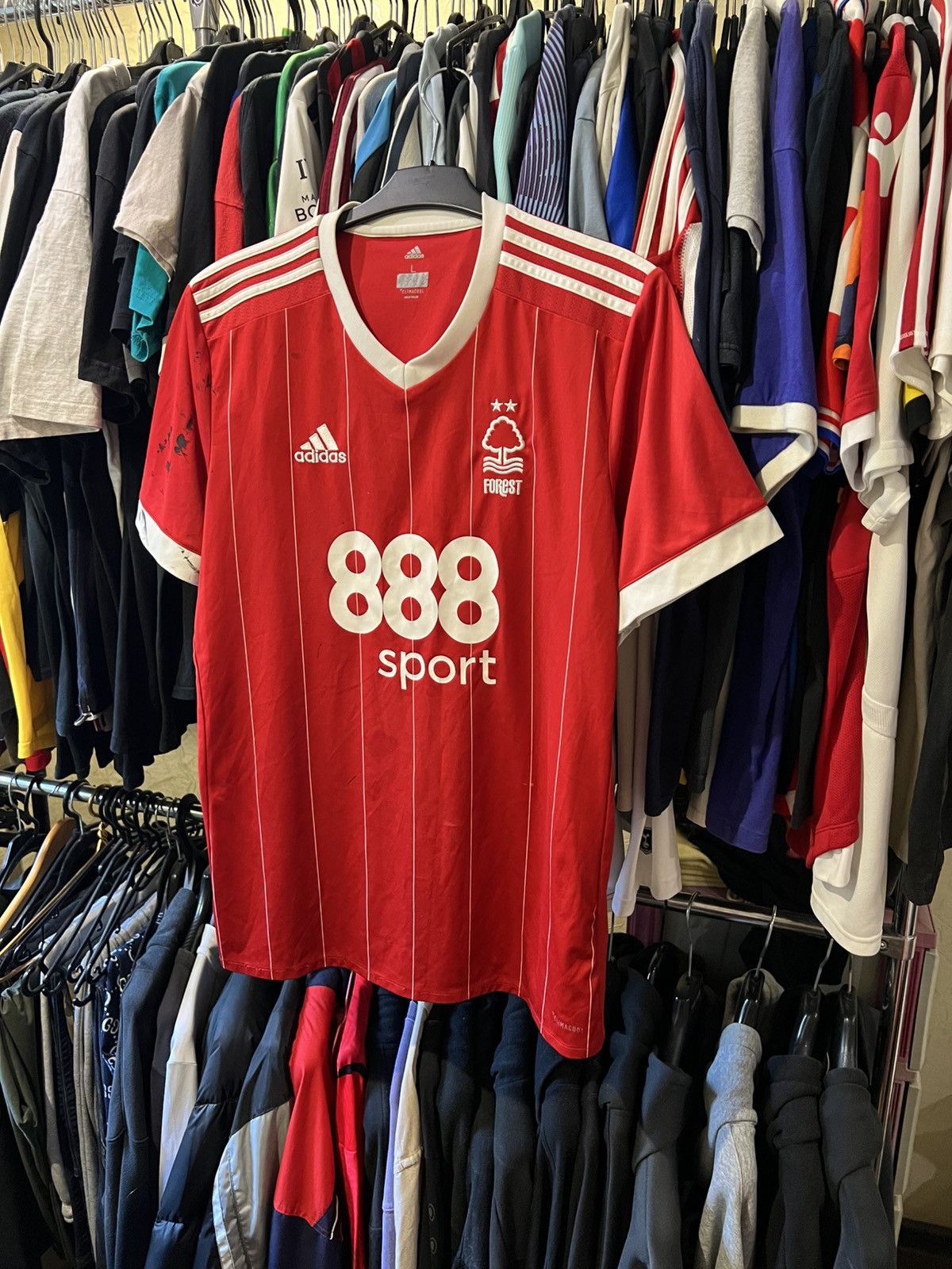 Adidas 2017/2018 ADIDAS NOTTINGHAM FOREST AWAY FOOTBALL SHIRT SZ L Size US L / EU 52-54 / 3 - 1 Thumbnail