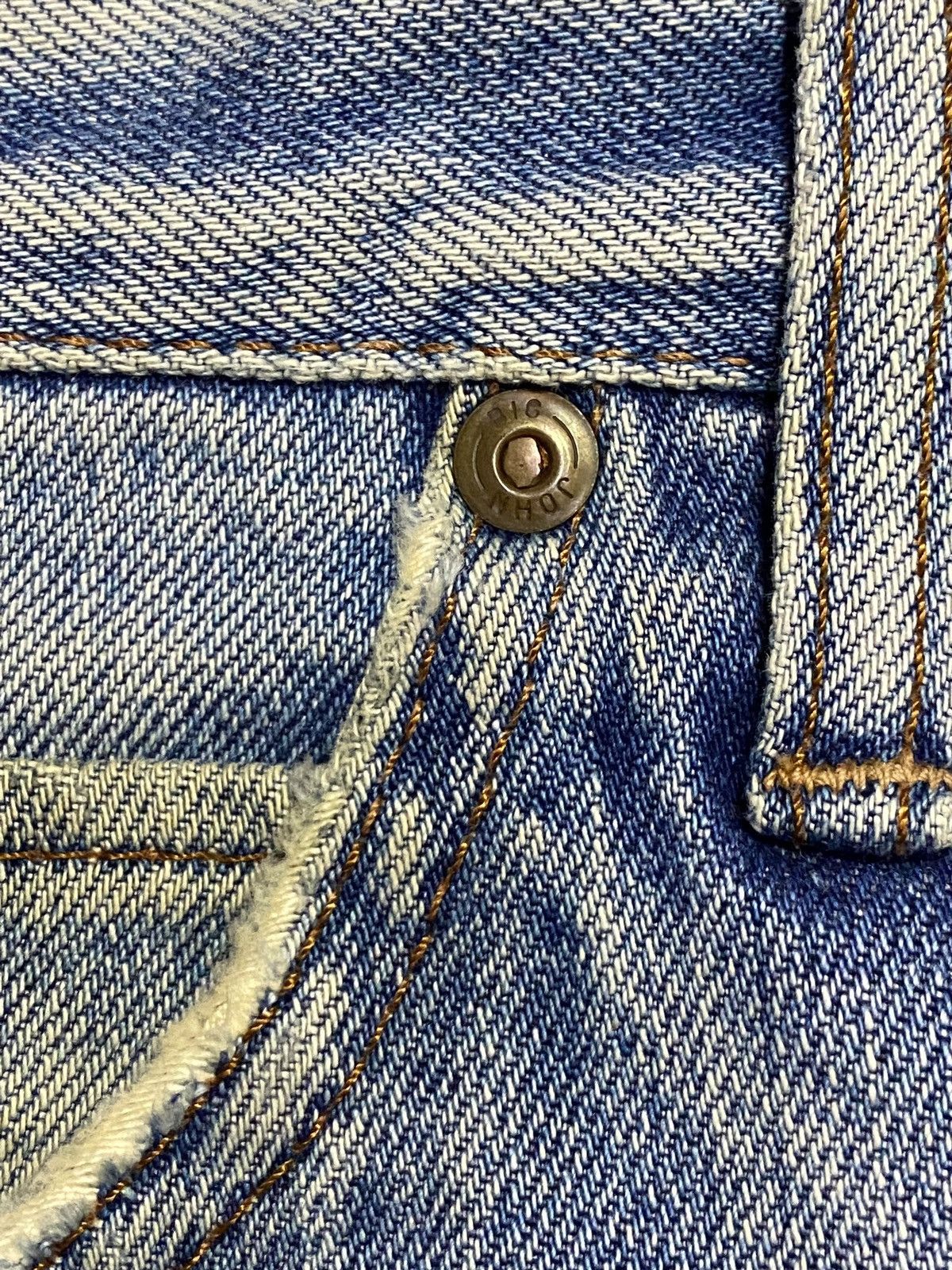 Big John Vintage Big John Mud Wash Distressed Loose Jeans Size US 29 - 10 Thumbnail