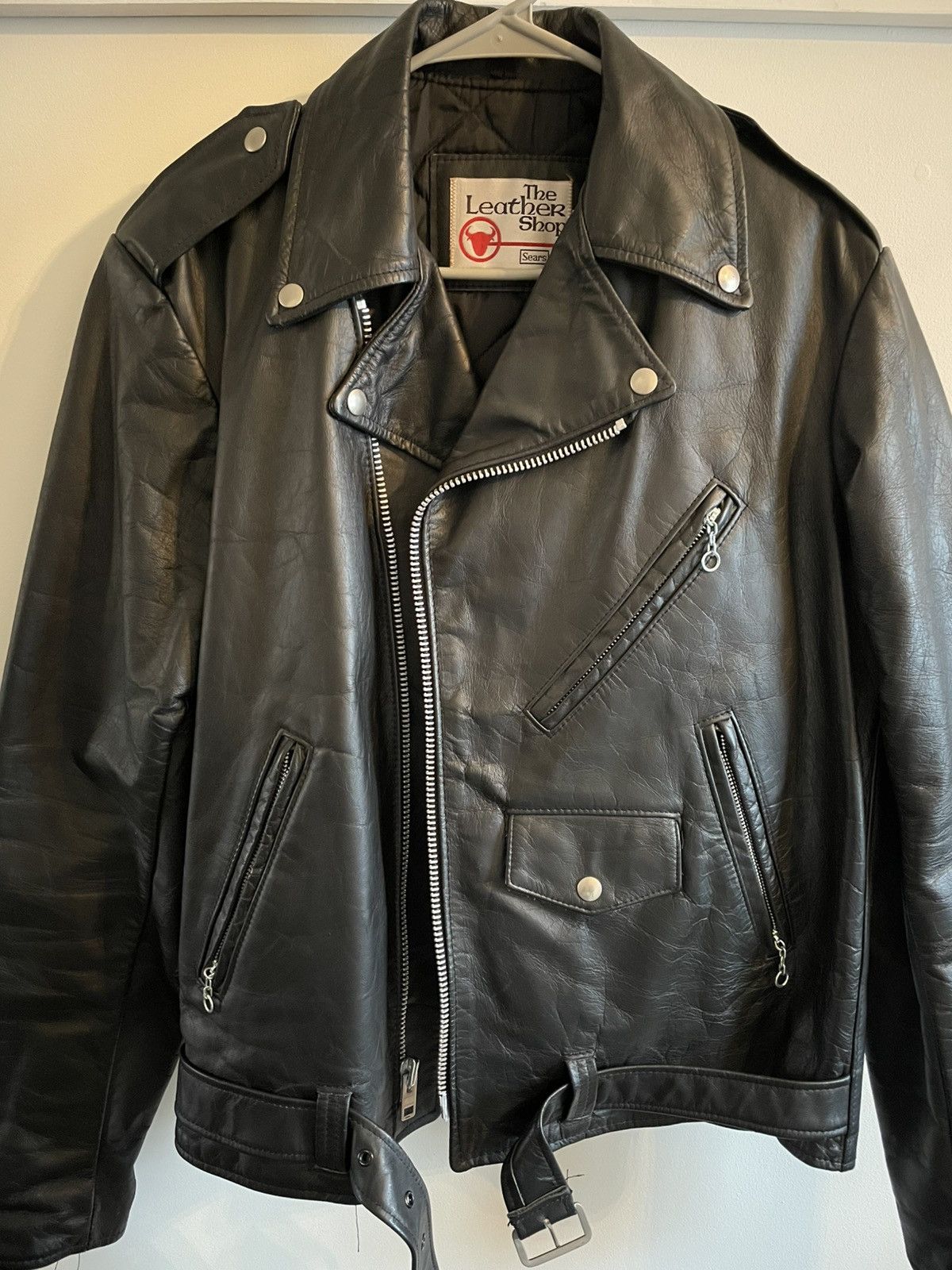 Other 1970s Leather Sears Biker Jacket Size US L / EU 52-54 / 3 - 1 Thumbnail