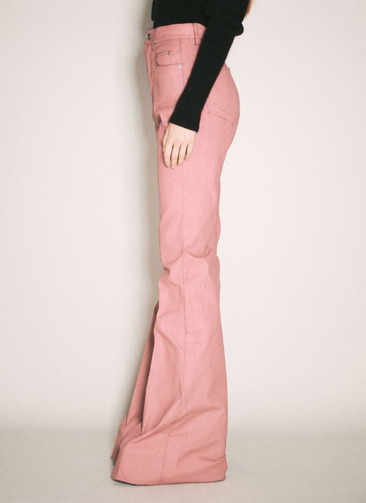 Rick Owens o1y0126 Denim Pant in Antique Rose Size 26" / US 2 / IT 38 - 4 Thumbnail