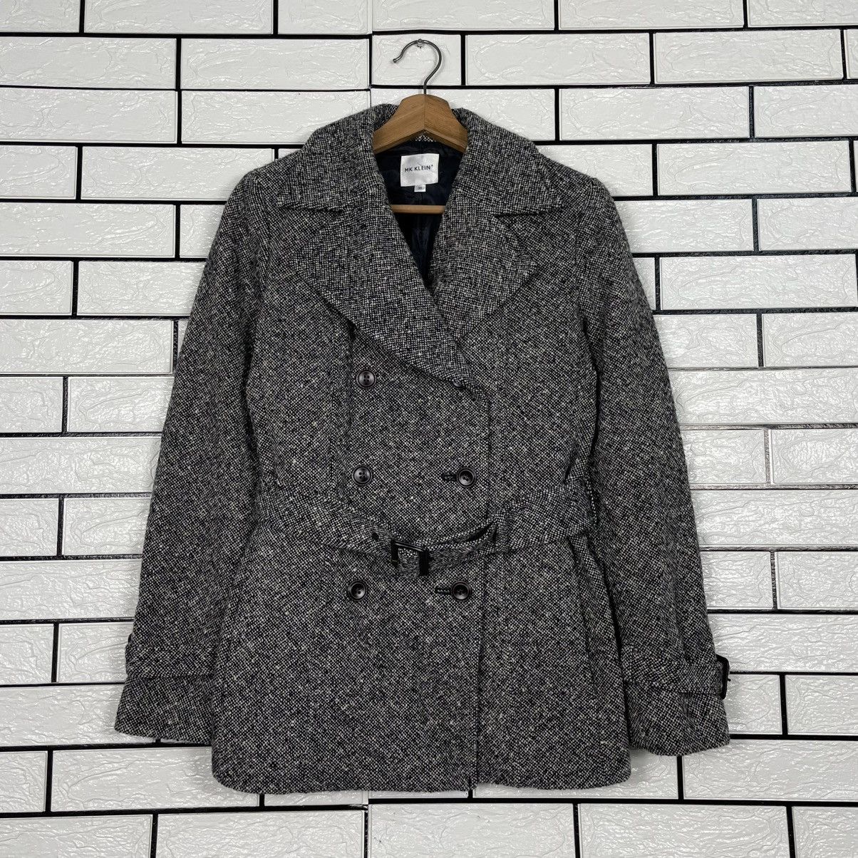 Michel Klein MK Klein Double Breasted Houndstooth Jacket Size S / US 4 / IT 40 - 1 Thumbnail