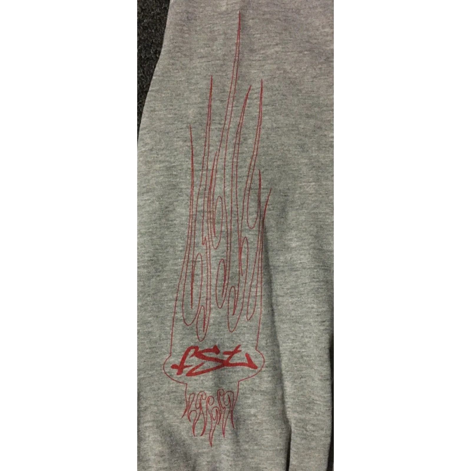 JNCO VINTAGE FST Motorsports Faded Flames Shirt XL Gray Mens Long Sleeve Harley Grunge 90s 80s Punk Rock Biker USA California Theme Size US XL / EU 56 / 4 - 4 Thumbnail