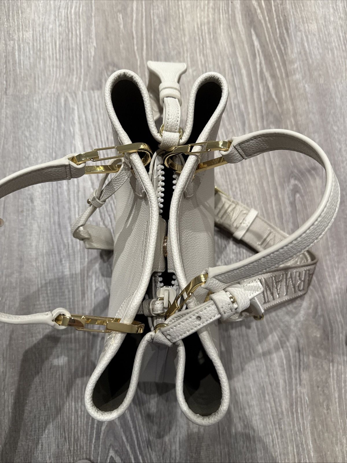 Emporio Armani Emporio Armani Cream Mini Bag with Gold Accents Size ONE SIZE - 5 Thumbnail