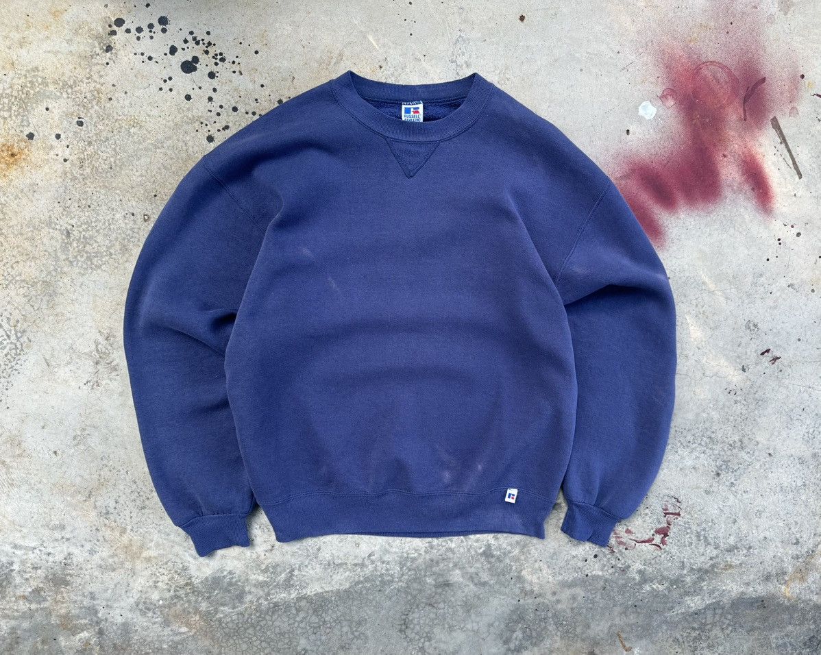 Russell Athletic 👹Vintage Sun Faded Russell Athletic Boxy Hoodie Size US L / EU 52-54 / 3 - 1 Thumbnail