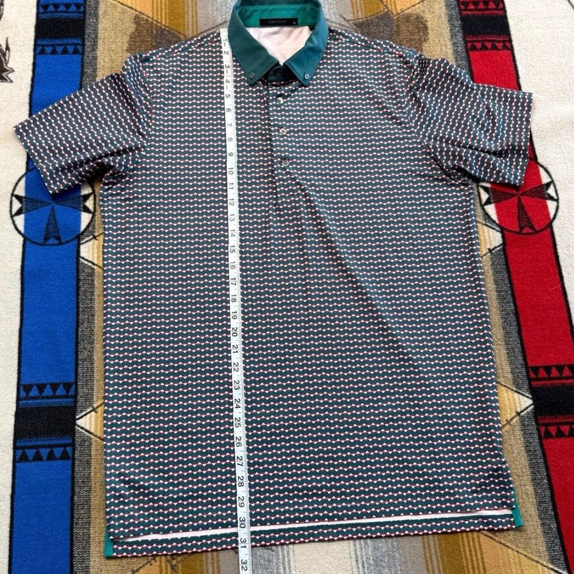 Vintage Greyson Men Polo Shirt Short Sleeved Greyson Green M Casual Button Collared 青春? Size US M / EU 48-50 / 2 - 8 Thumbnail