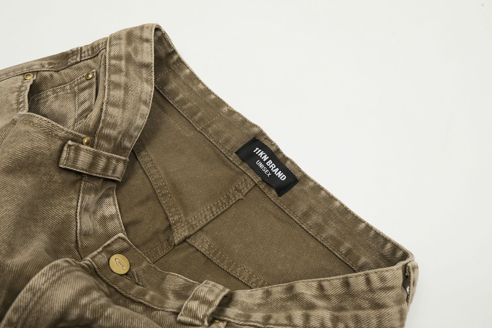 Japanese Brand × Jean American retro washed loose wide-leg casual distressed jeans Size US 32 / EU 48 - 4 Thumbnail