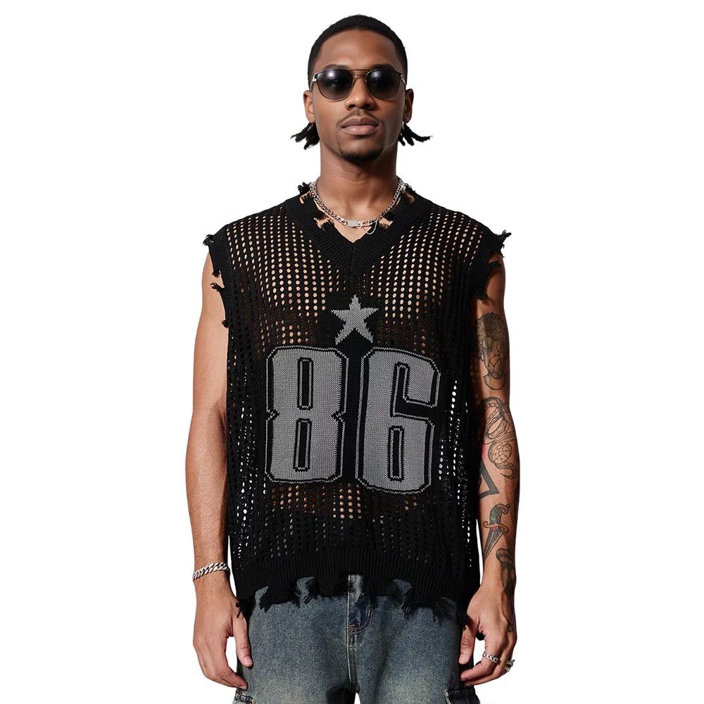 Japanese Brand Summer Fashion Sleeveless T-shirt Size US L / EU 52-54 / 3 - 1 Thumbnail