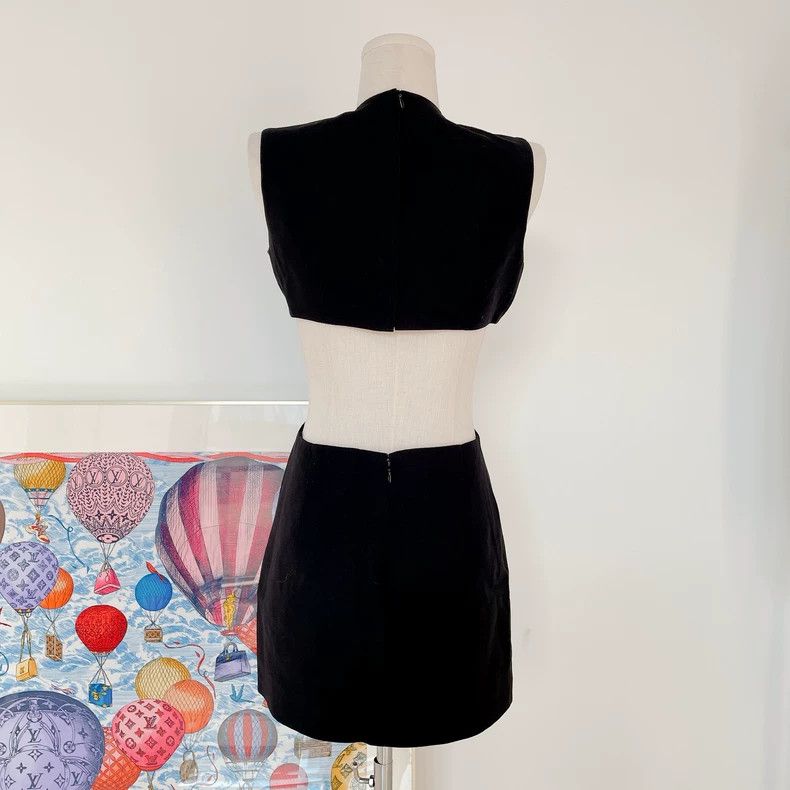 Other Valentino Black openwork dress Size S / US 4 / IT 40 - 2 Thumbnail