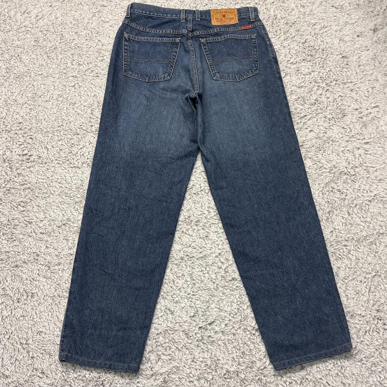 Other Lucky Brand Straight Leg Blue Jeans Size US 34 / EU 50 - 2 Thumbnail