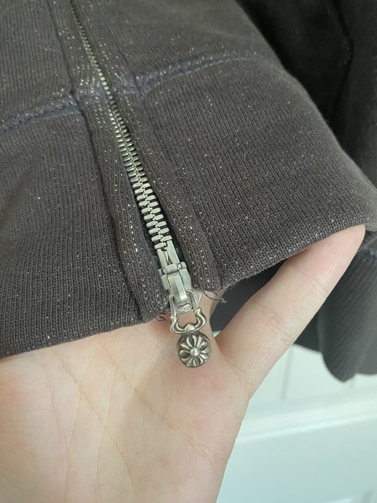 Chrome Hearts Chrome Hearts Ash Grey GRP Y NOT Zip Up Hoodie Size US S / EU 44-46 / 1 - 4 Thumbnail