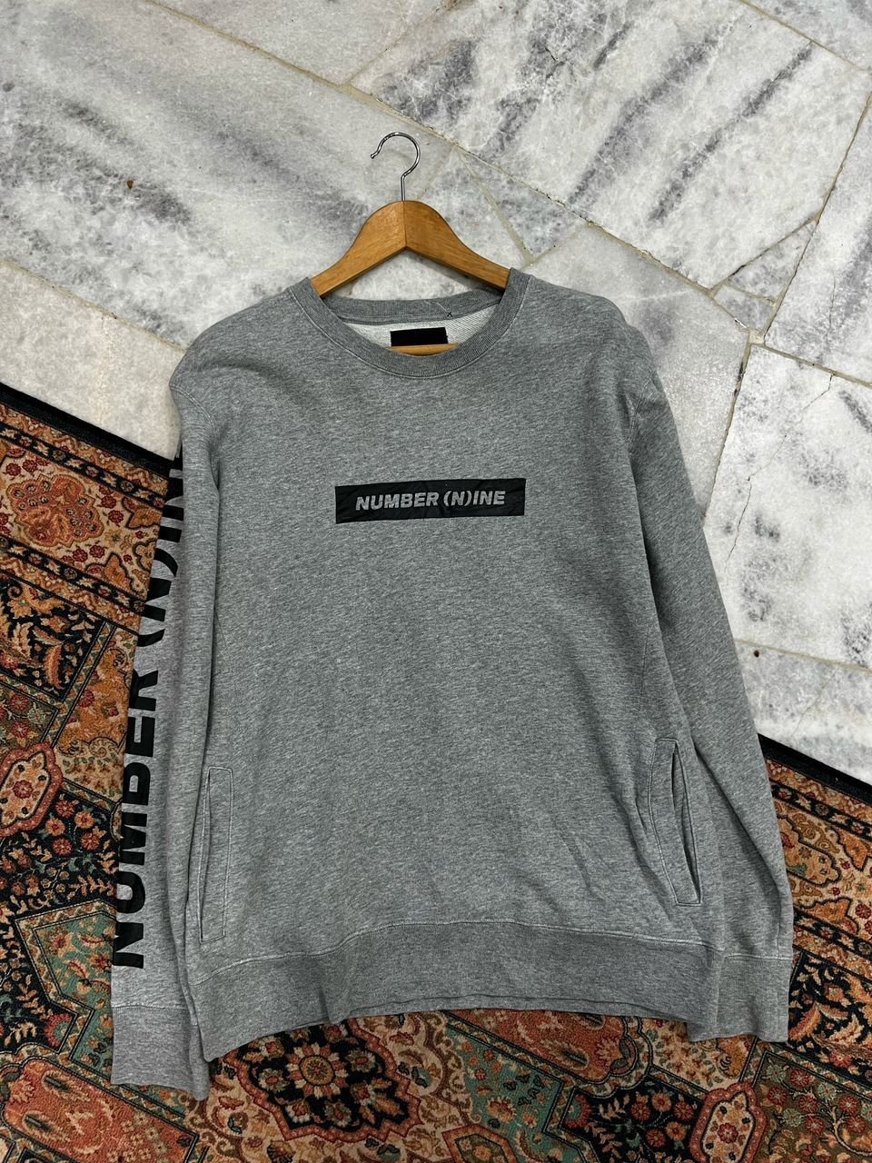 Number (N)ine × Yohji Yamamoto Number (nine) Sweatshirt Gray Colour Size US M / EU 48-50 / 2 - 2 Thumbnail