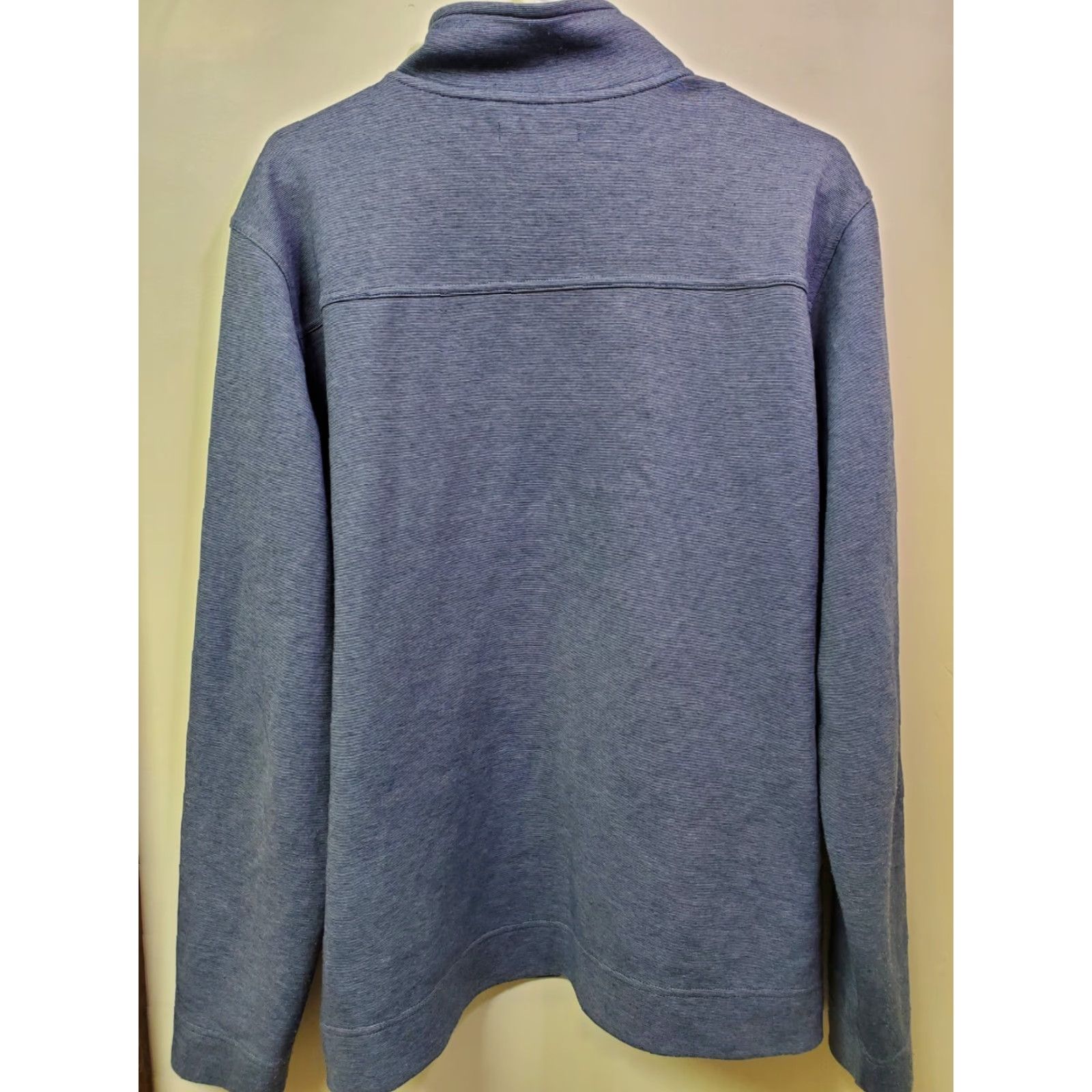 Banana Republic VINTAGE Banana Republic 1/4 Zip Mens XL Navy Blue Pullover Sweatshirt Cotton Blend Knit Zipper Size US XL / EU 56 / 4 - 5 Thumbnail
